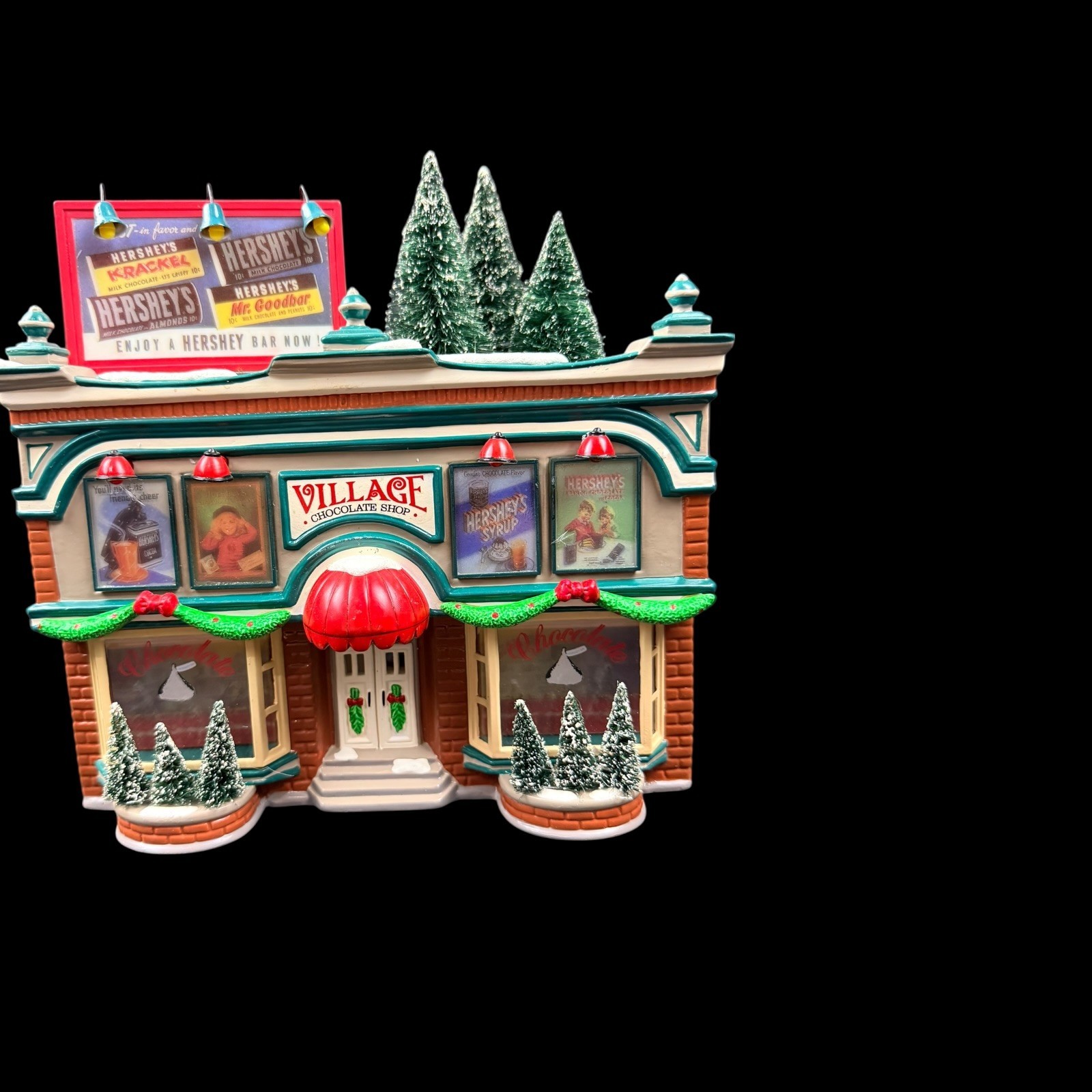 Department 56 Original Snow Village Hershey’s Chocolate Shop Christmas #54913