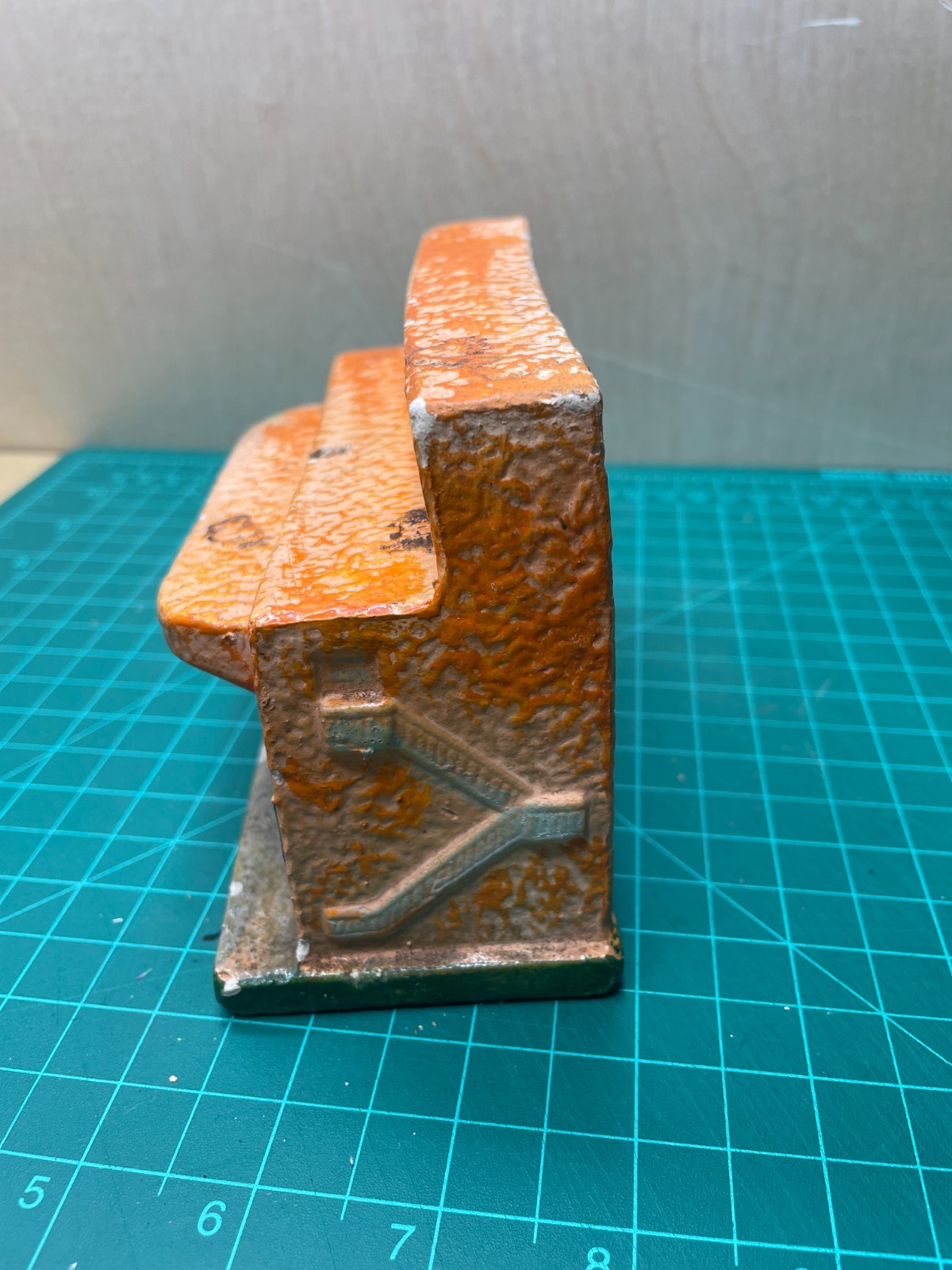 Vintage Paper Mache / Plaster Compo Putz Lightable Building