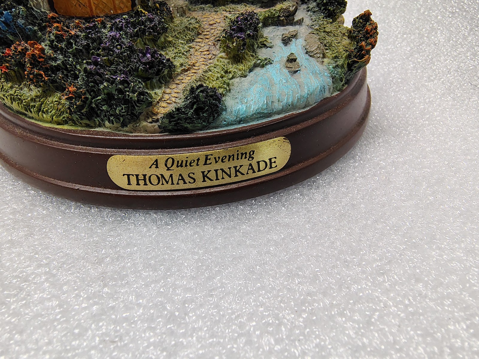 Lot 3 Thomas Kinkade Lighted Heathers Hutch Quiet Evening Stonehearth Christmas