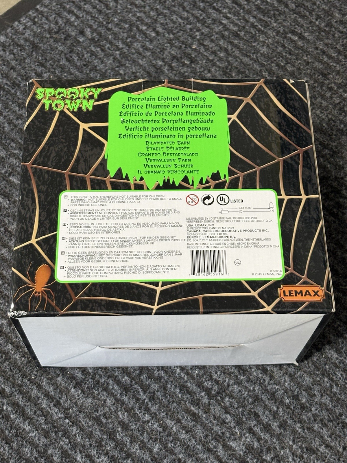 Lemax Halloween Village Spooky Town Dilapidated Barn # 55916