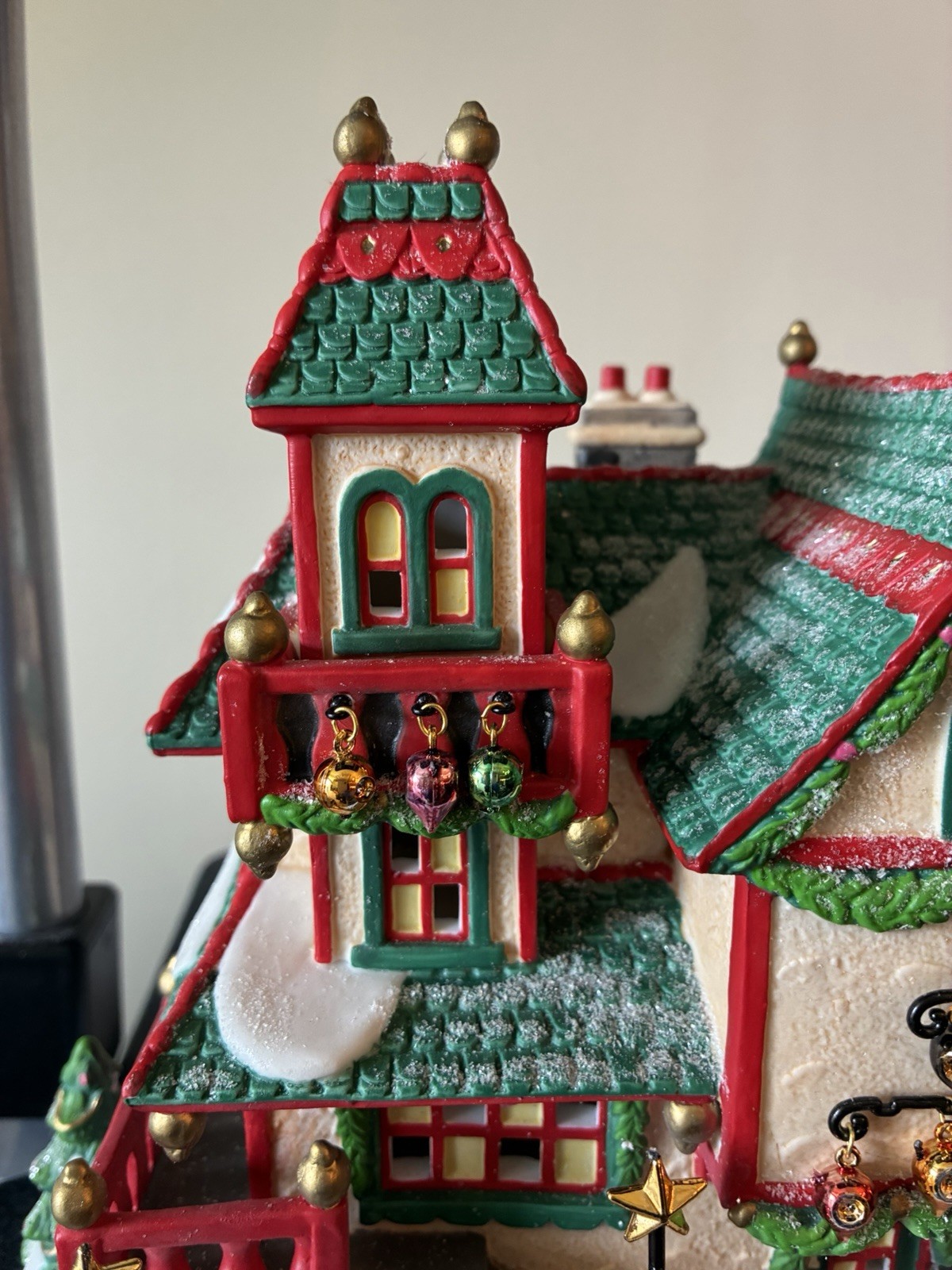 Dept 56 North Pole Series Glass Ornament Works 56396 Retired w/Box