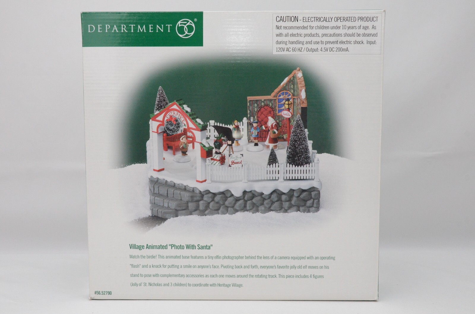 Department 56 Village Animated Photo With Santa Heritage Village