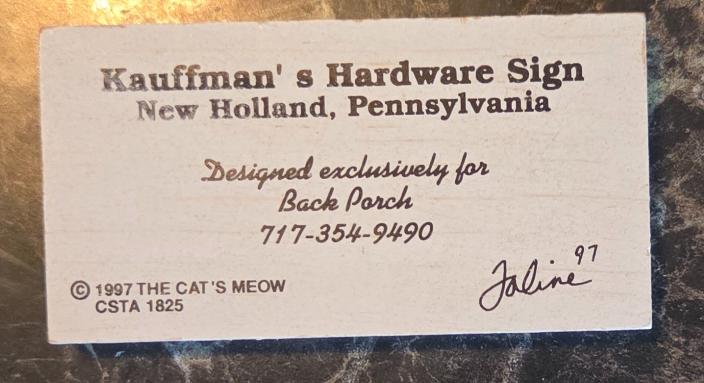 Lot Of 10 The Cat’s Meow Wood Shelf Sitters New Holland, PA