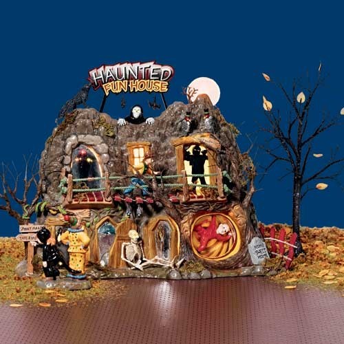 Signed by artist! Dept 56 Haunted Fun House NEW IN BOX SKU: 56.55094