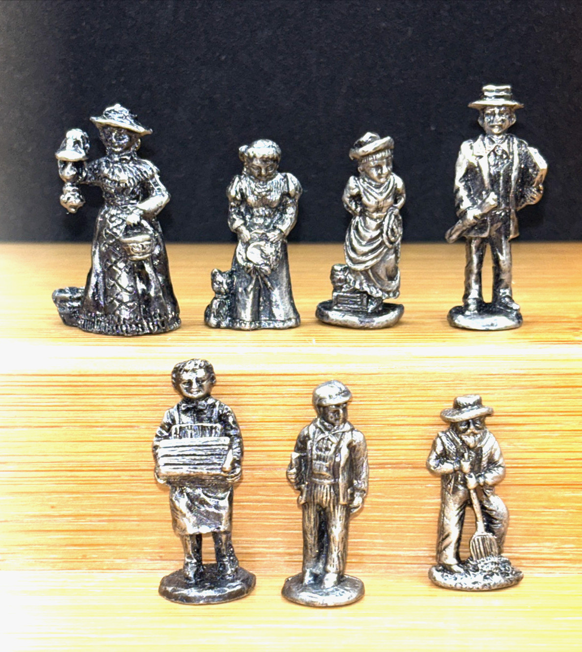 7 IRS Liberty Falls miniature pewter figurines