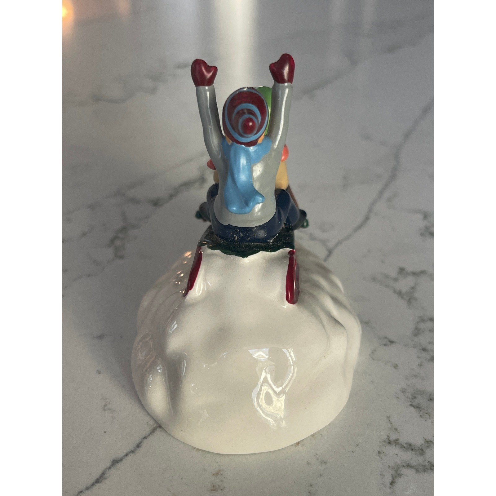 Department 56 Snow Village Snow Day Sledding Children Figurine RARE