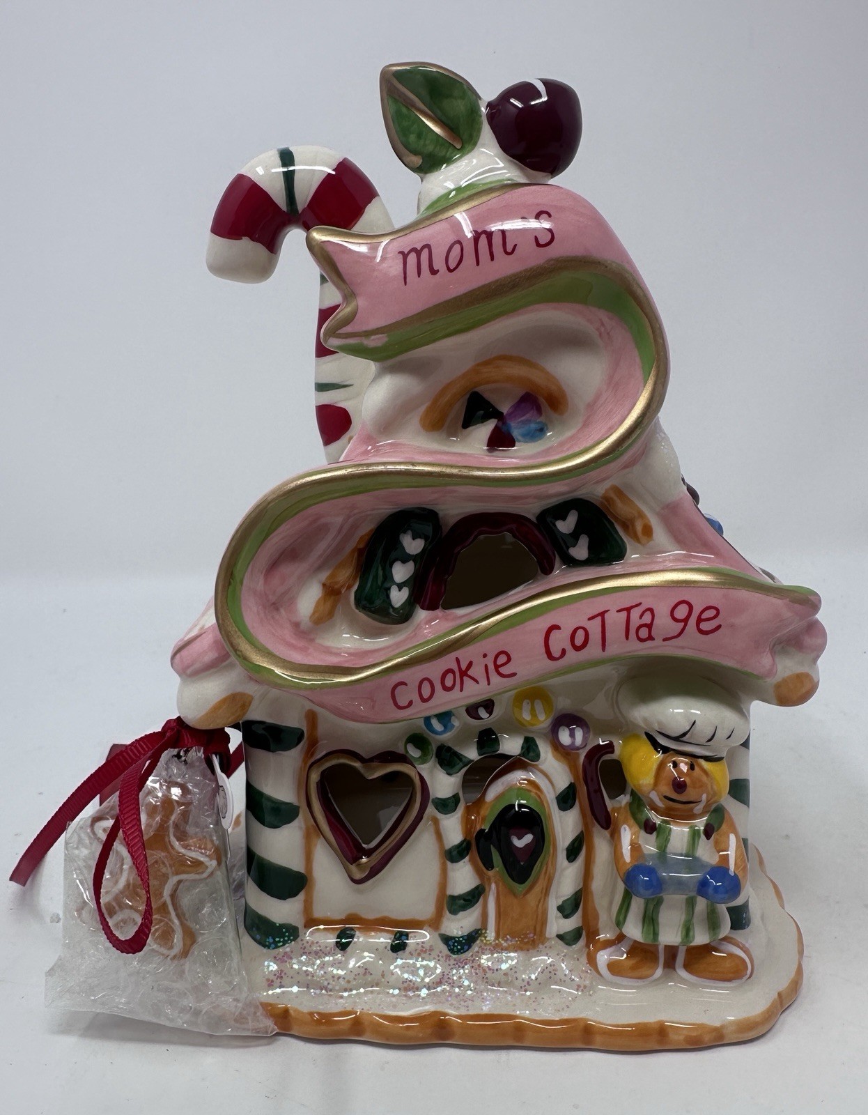 Blue Sky Clayworks Christmas Mom’s Cookie Cottage, Candle House, 2009 New