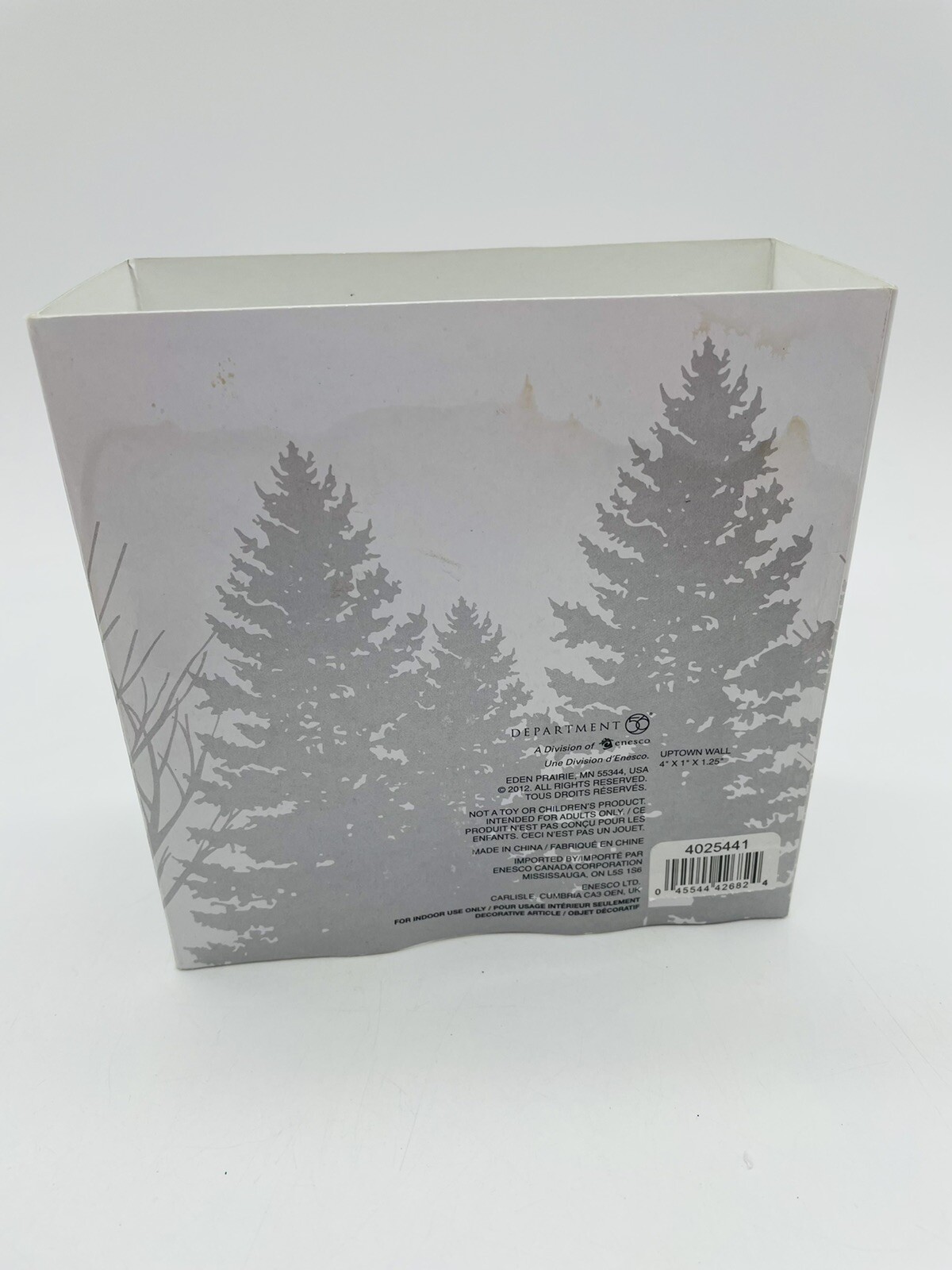 Dept 56 Village Accessories Uptown Wall Set of 4 New in Box 4025441