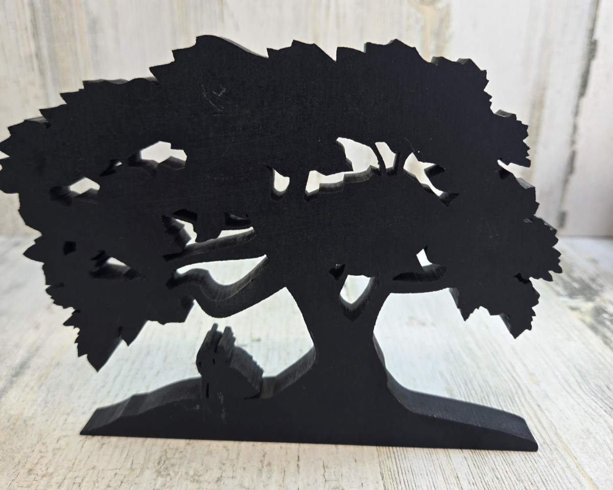 Shelia’s Collectibles Gone With The Wind Oak Tree Silhouette Shelf Sitter