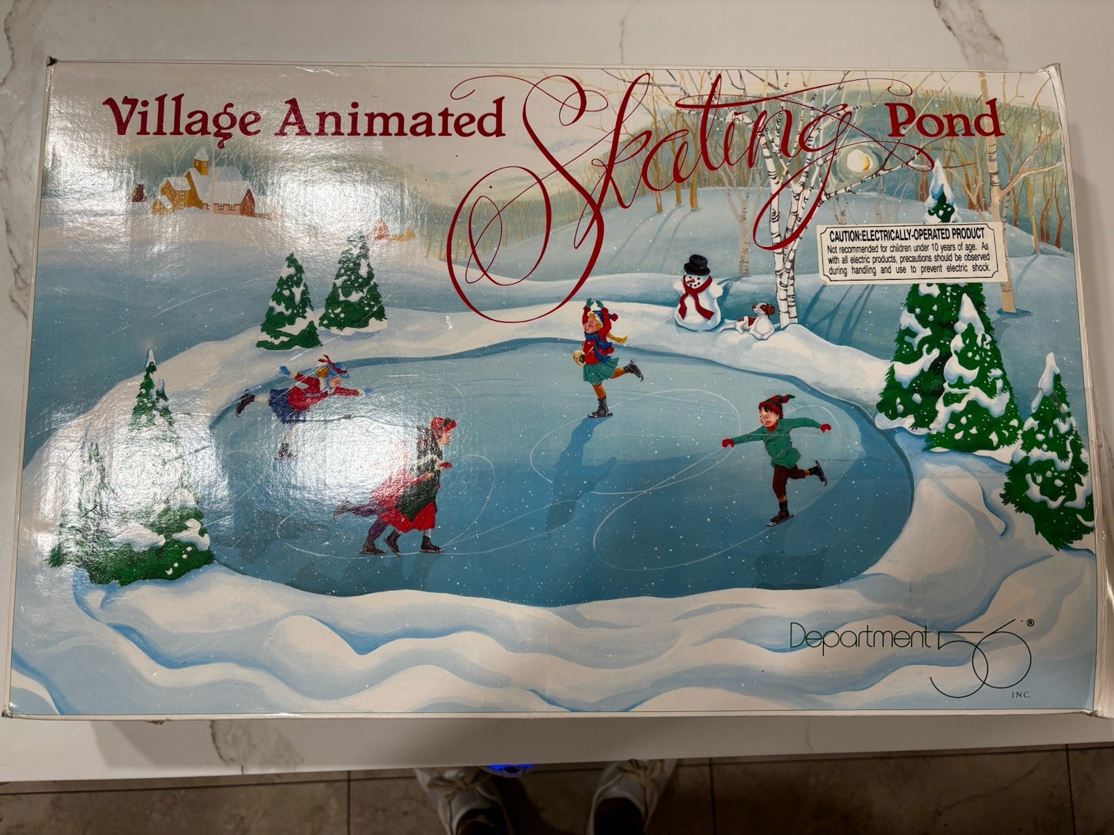 Department 56 VillageAnimated Skating Pond52299 Complete TestedWorking
