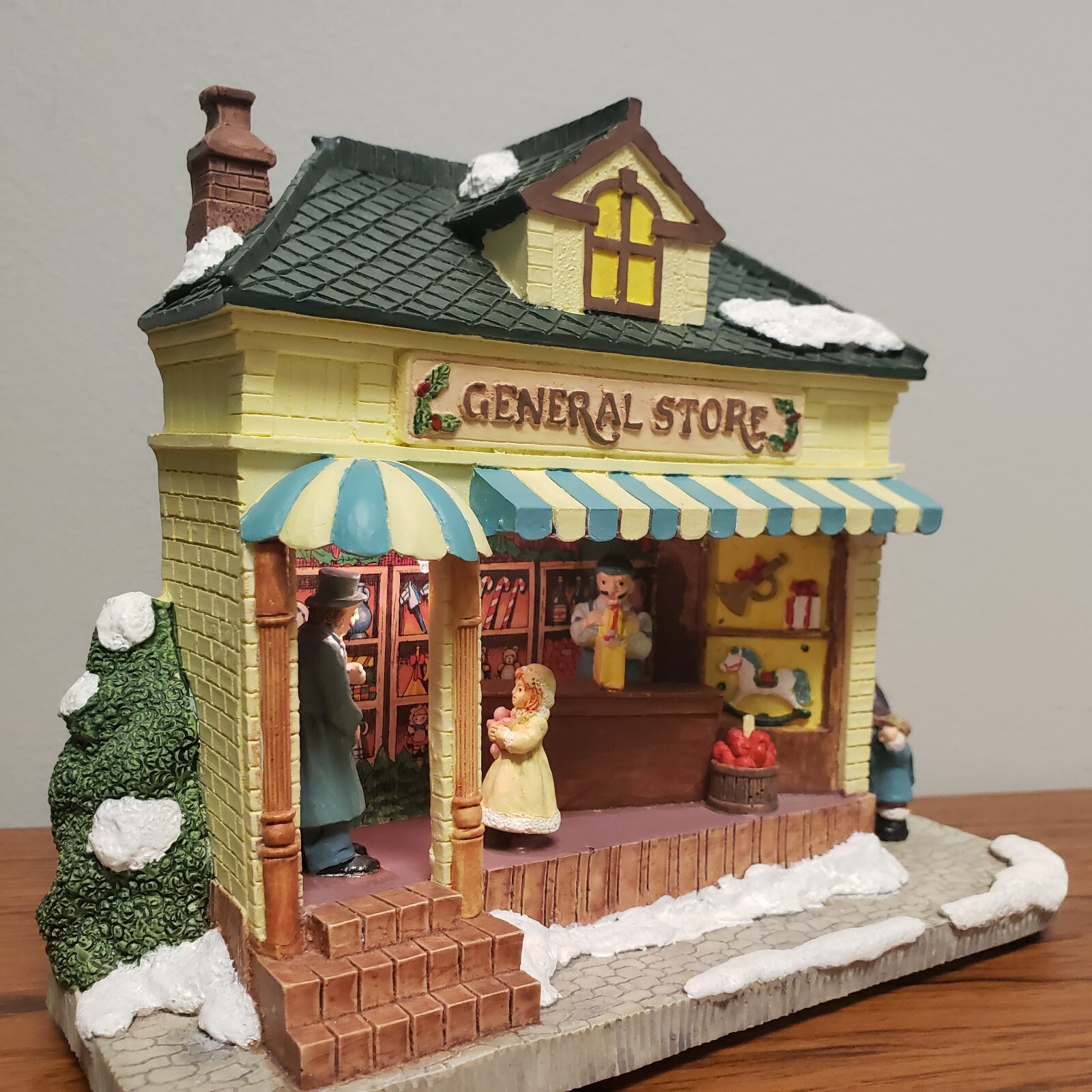 Dickens Christmas General Store Village Building Lighted 6 X 7.5″