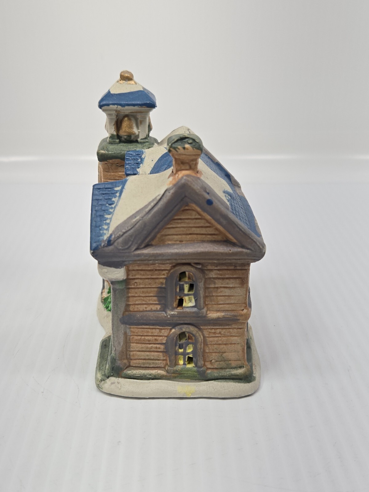 Greenbrier Intl. School Christmas House Porcelain Ceramic 4” Tall