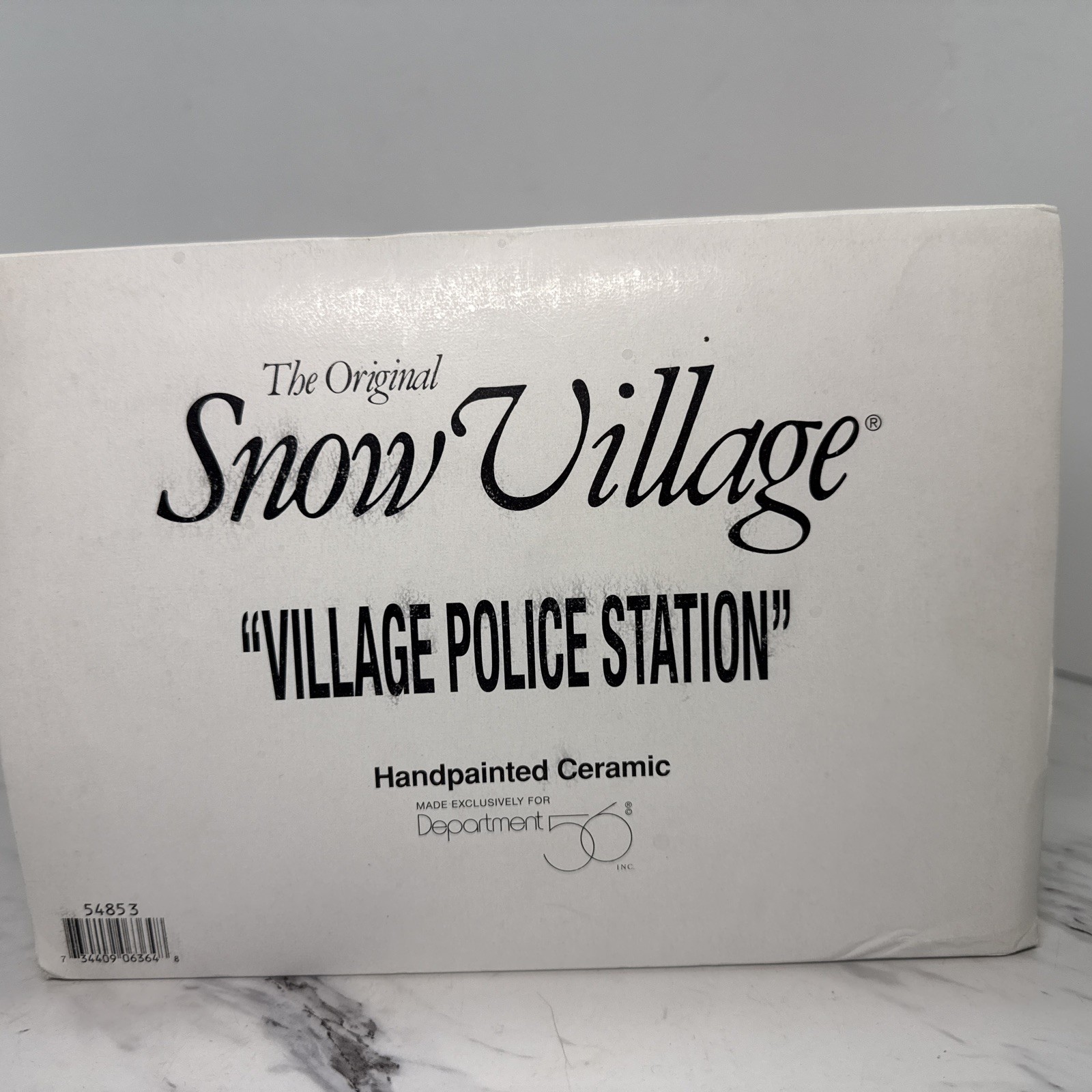 Department 56 Snow Village Village Police Station #54853 Retired VTG