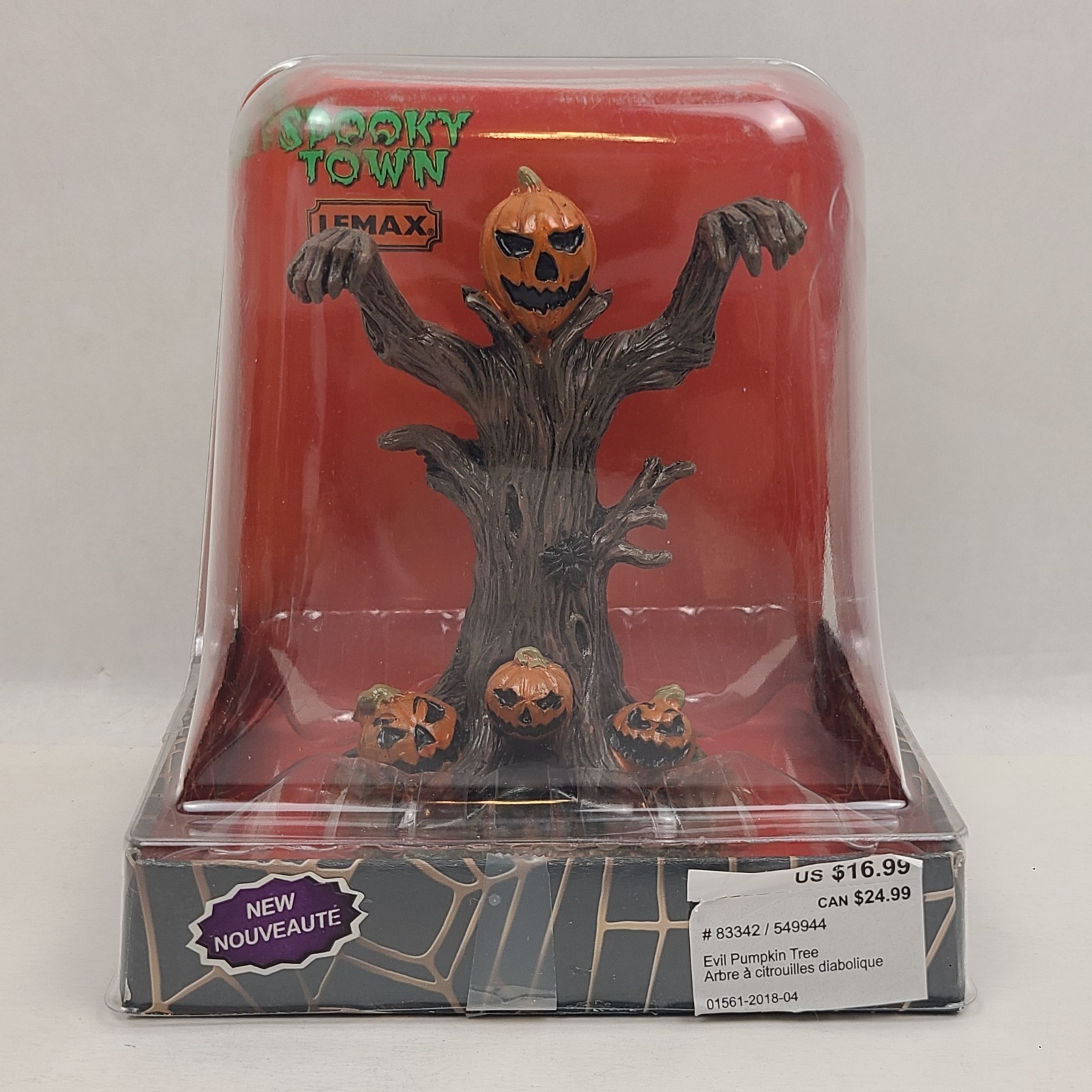 Lemax Spooky Town Evil Pumpkin Tree 83342 Halloween Table Decor Display 2018