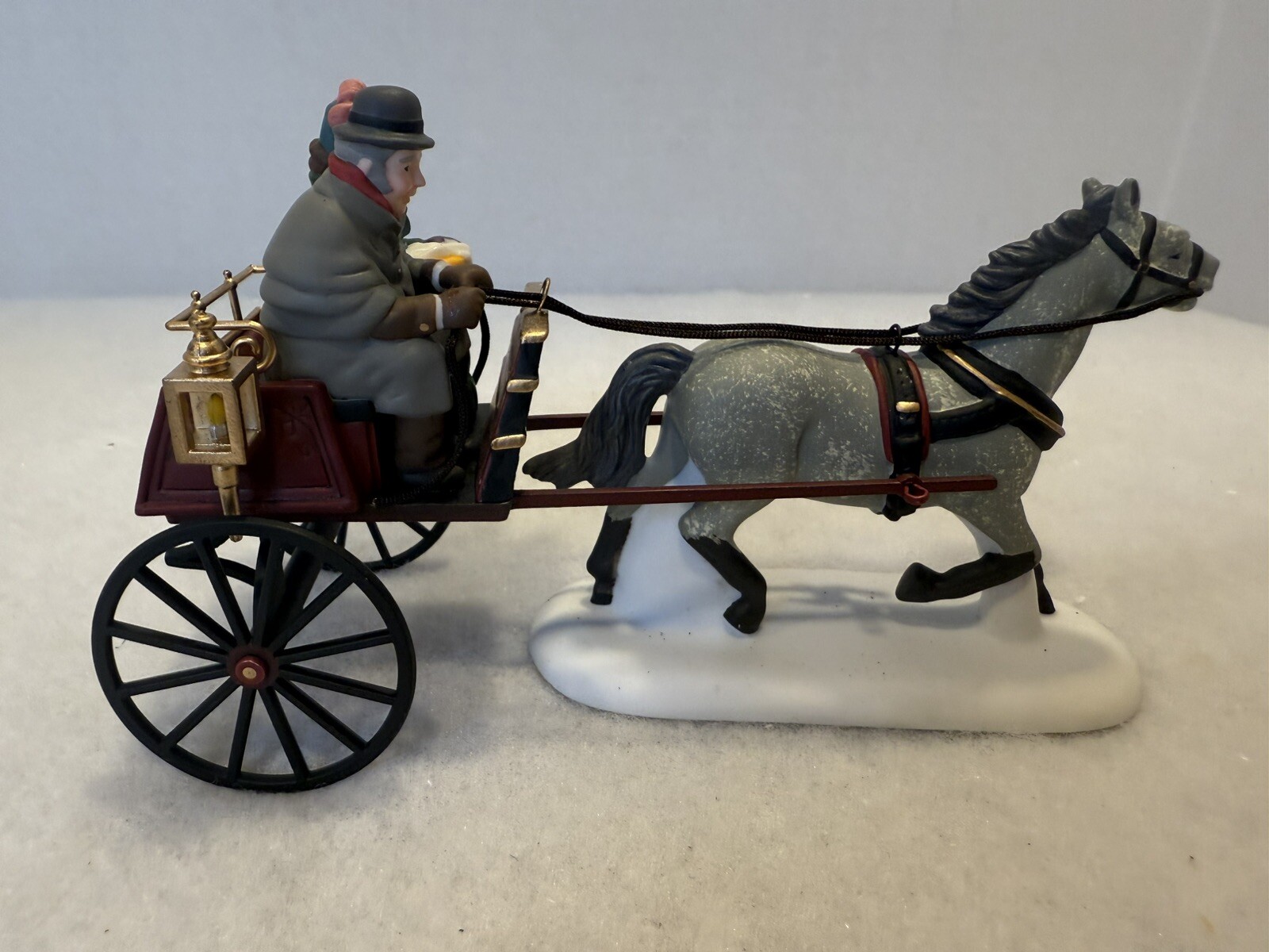 Dept 56 Heritage Village-Red Christmas Sulky #58401 Retired W/box EUC