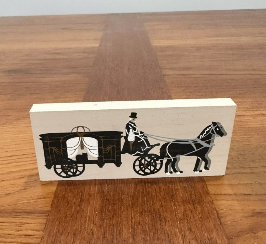Retired 1990 Cat’s Meow Village Shelf Sitter ULRIC THE UNDERTAKER Accessory #259