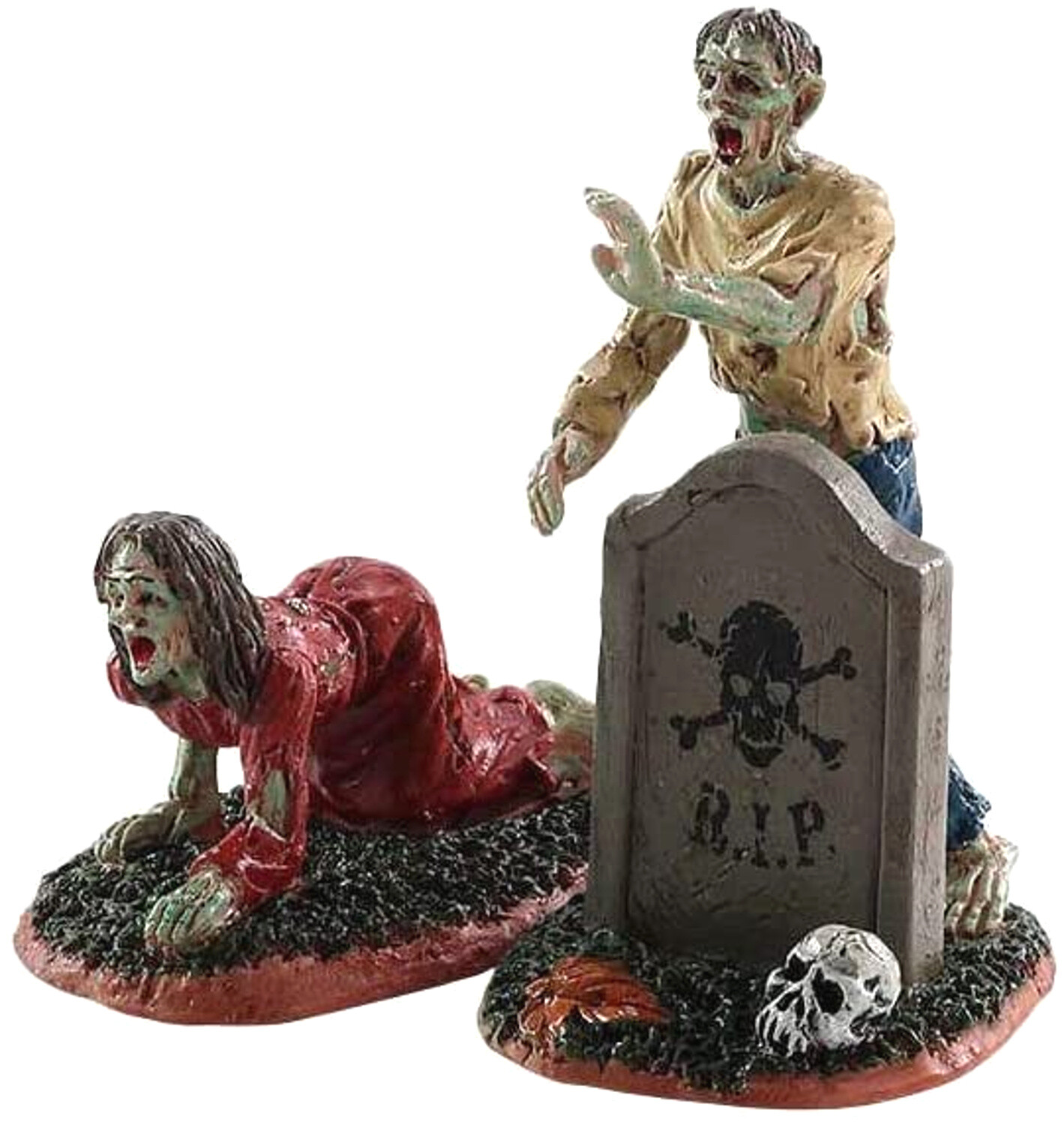 Lemax 82567 ZOMBIES Set of 2 Spooky Town Figurine Halloween Decor Figure I