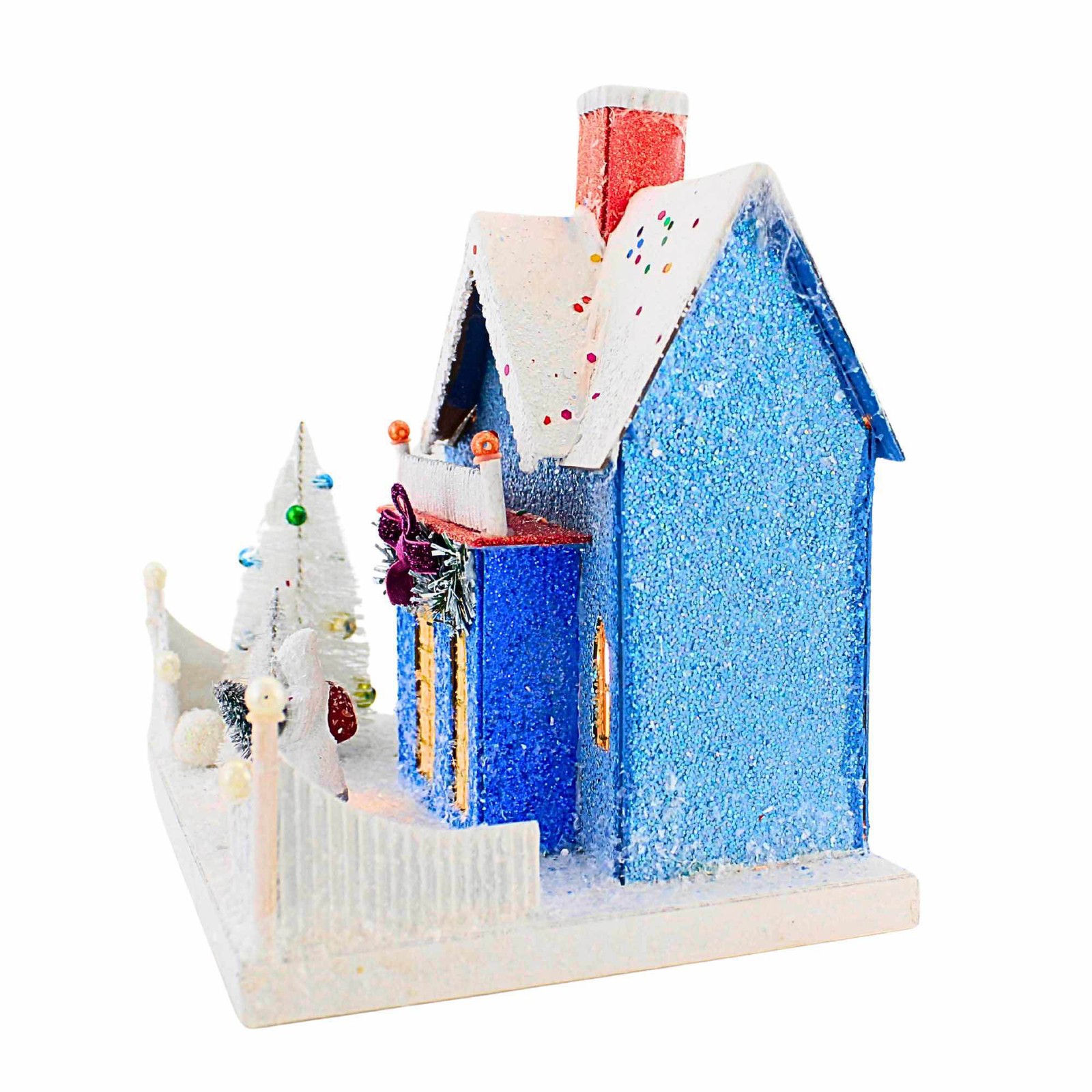 Cody Foster 9.75In Confetti Cottage, Paperboard, Village House Putz Hou300