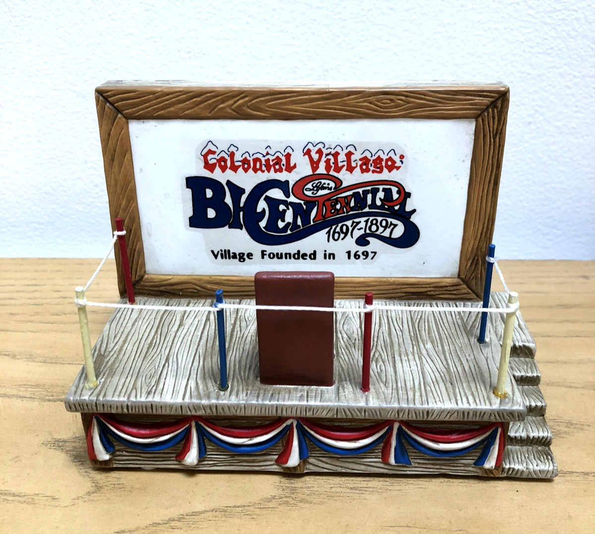 *NEW* Lefton Colonial Village—Bicentennial Election Stand Item#10874
