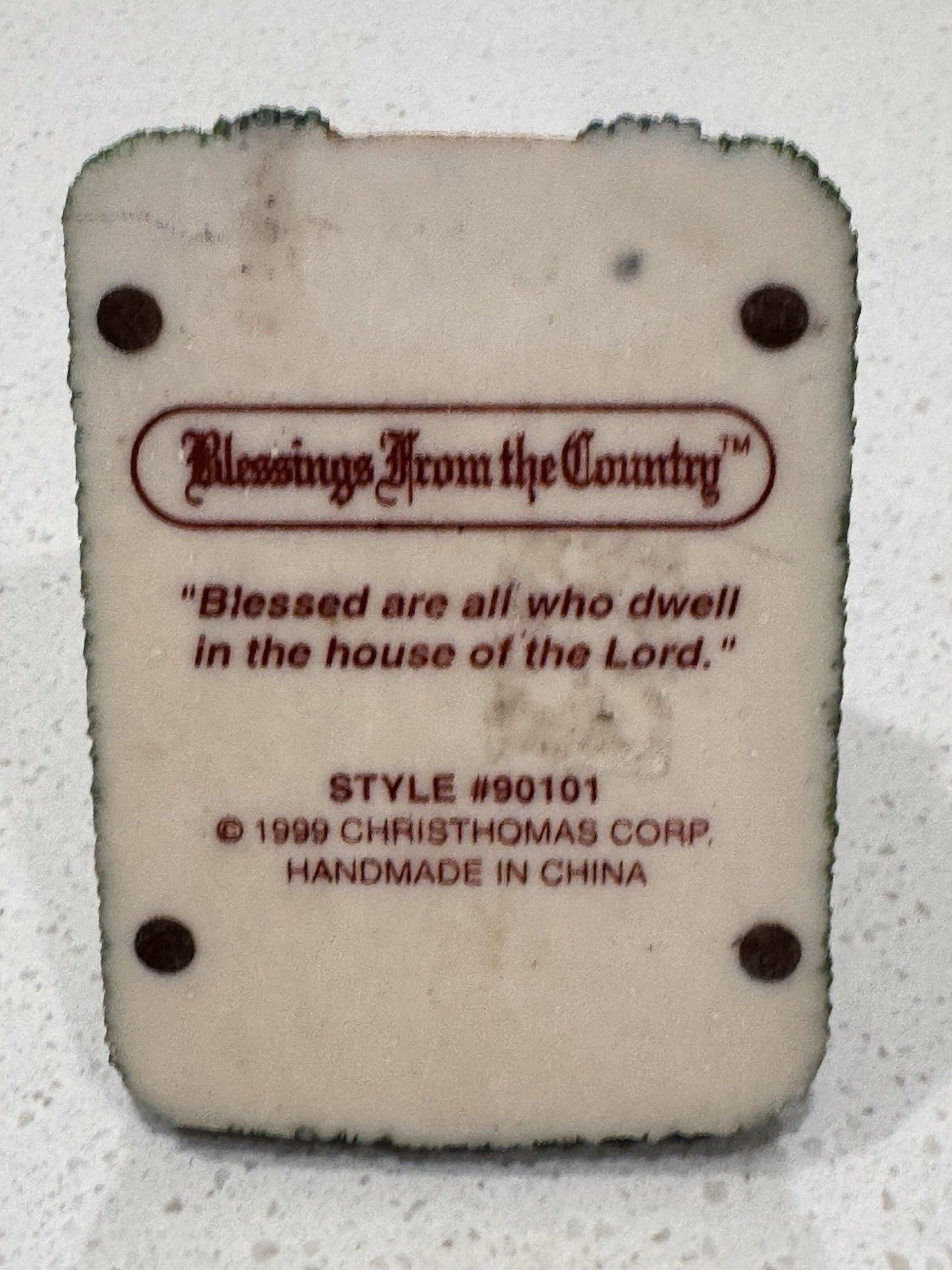 Blessings From the Country Mini Church House Hand Painted 1999 #90101