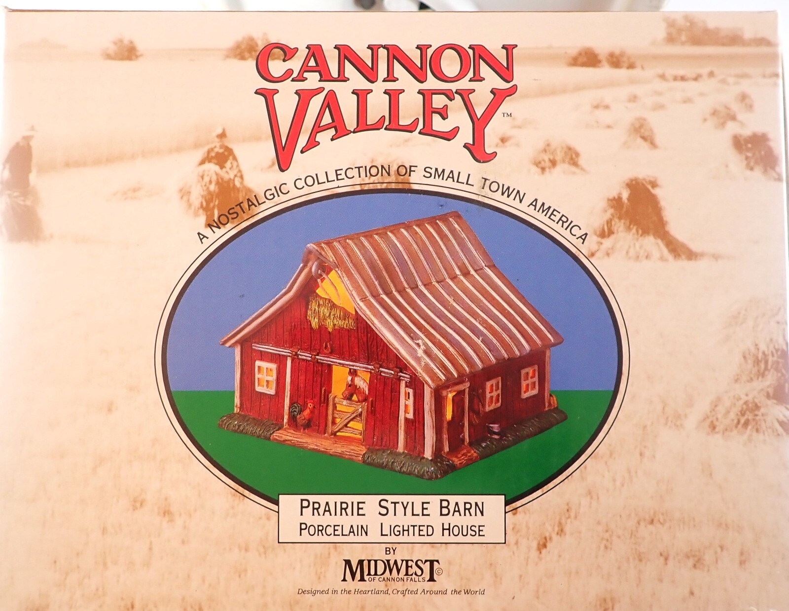 Cannon Valley Prairie Style Barn Midwest of Cannon Falls NOS Lighted Farm