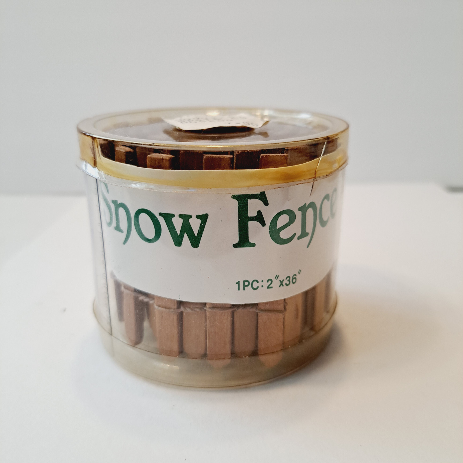 Vintage Dept. 56 Village Snow Fence 1PC: 2″ x 36″ #5204-3 Brown