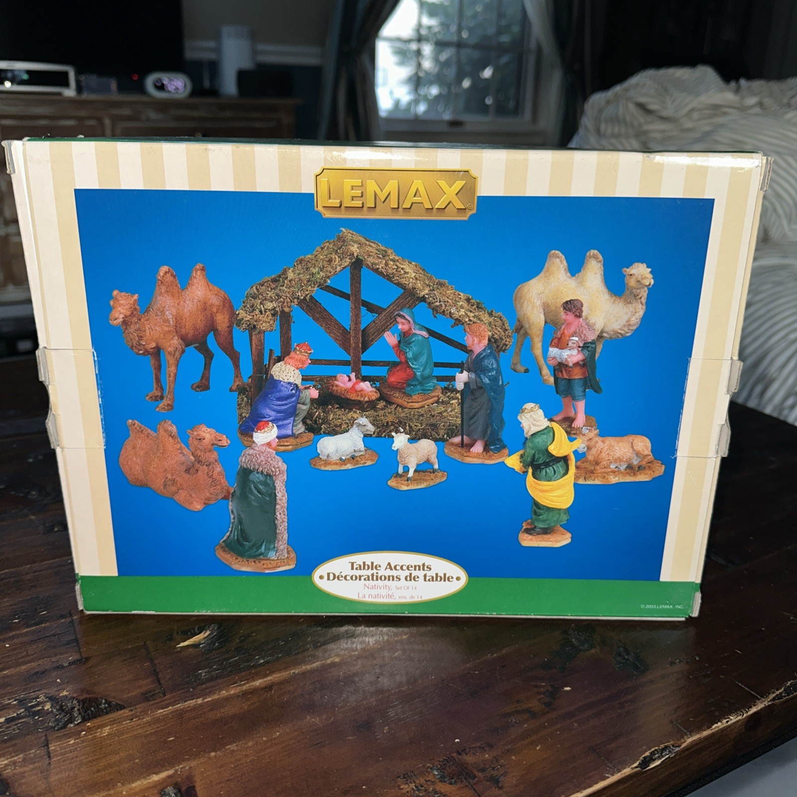 Lemax Village Collection Nativity Set Table Accents 14 Pcs Retired 2003 #33410
