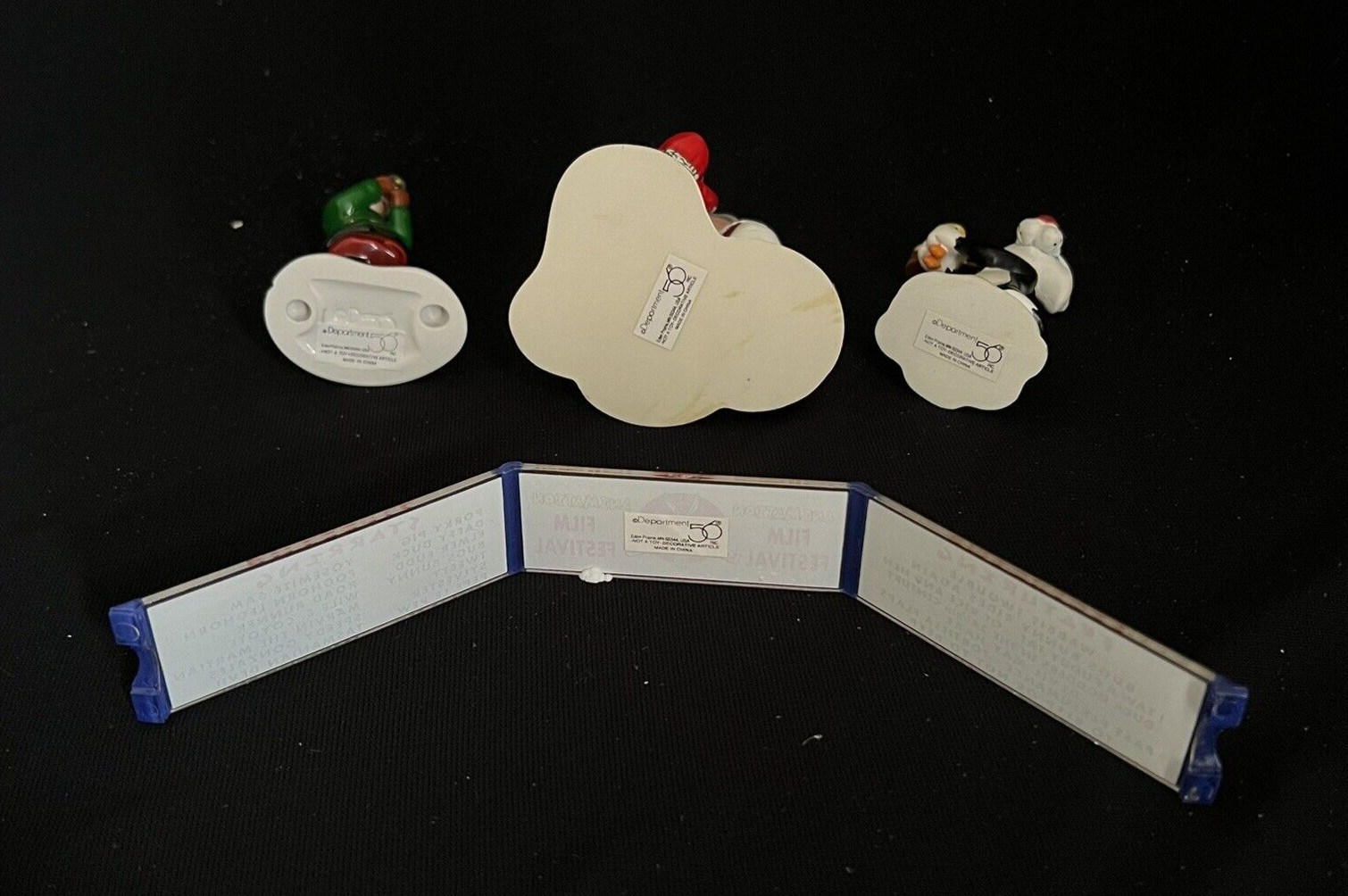Dept 56 Snow Village Looney Tunes Animation Film Festival Set 4 54983 Retired