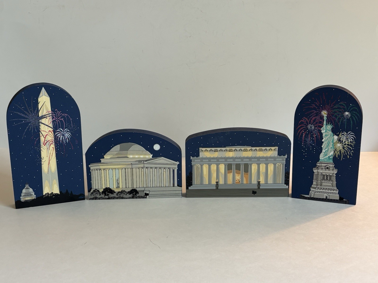 Vintage 1998 The Cat’s Meow National Treasures Series 4 Patriotic Pieces