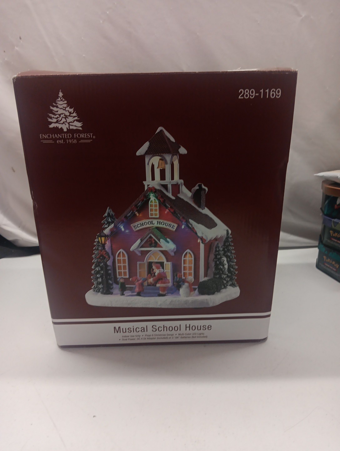 11″ LED Lighted 8 Musical School House Village Building Christmas village