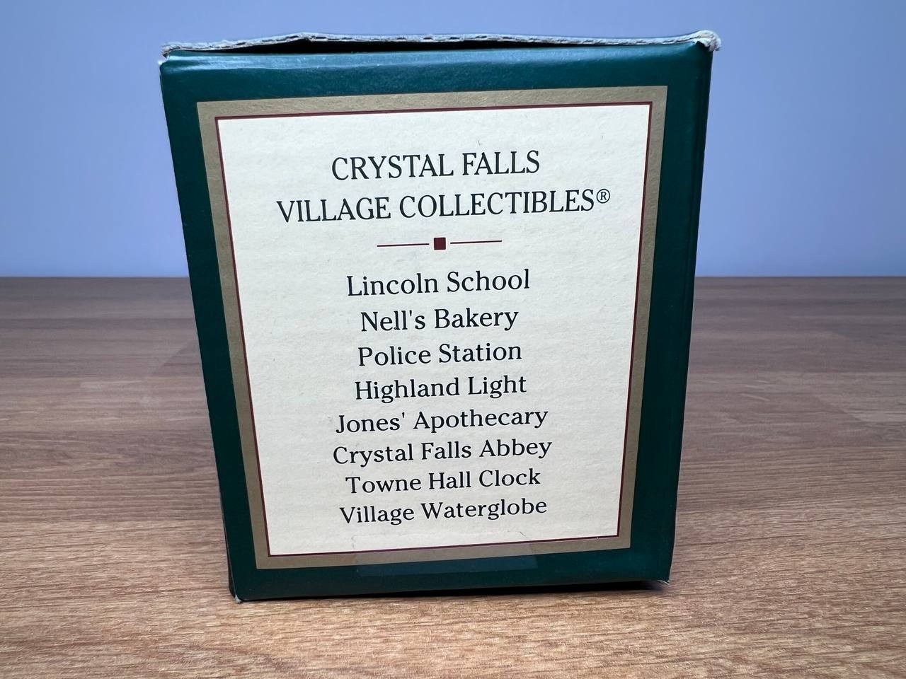 Crystal Falls Village Collectibles Police Station Christmas Village w/ Box 1994