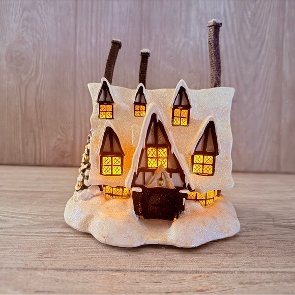 Harry Potter Three Broomsticks Pub Bradford Exchange Hawthorne Village RARE work