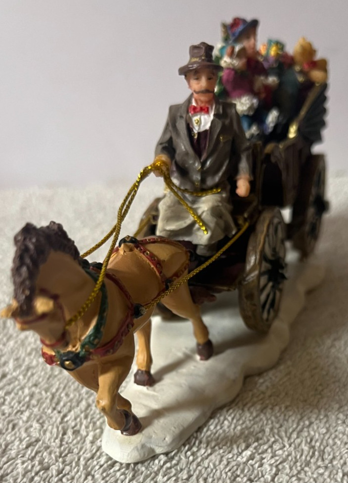 2006 Members Mark Victorian Christmas Village Replacement HORSE DRAWN CARRIAGE