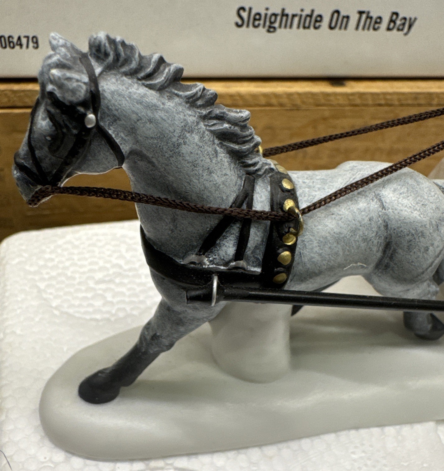RARE SIGNED 2006 Department 56-Special Designs – Sleigh-RIDE on the Bay #06479
