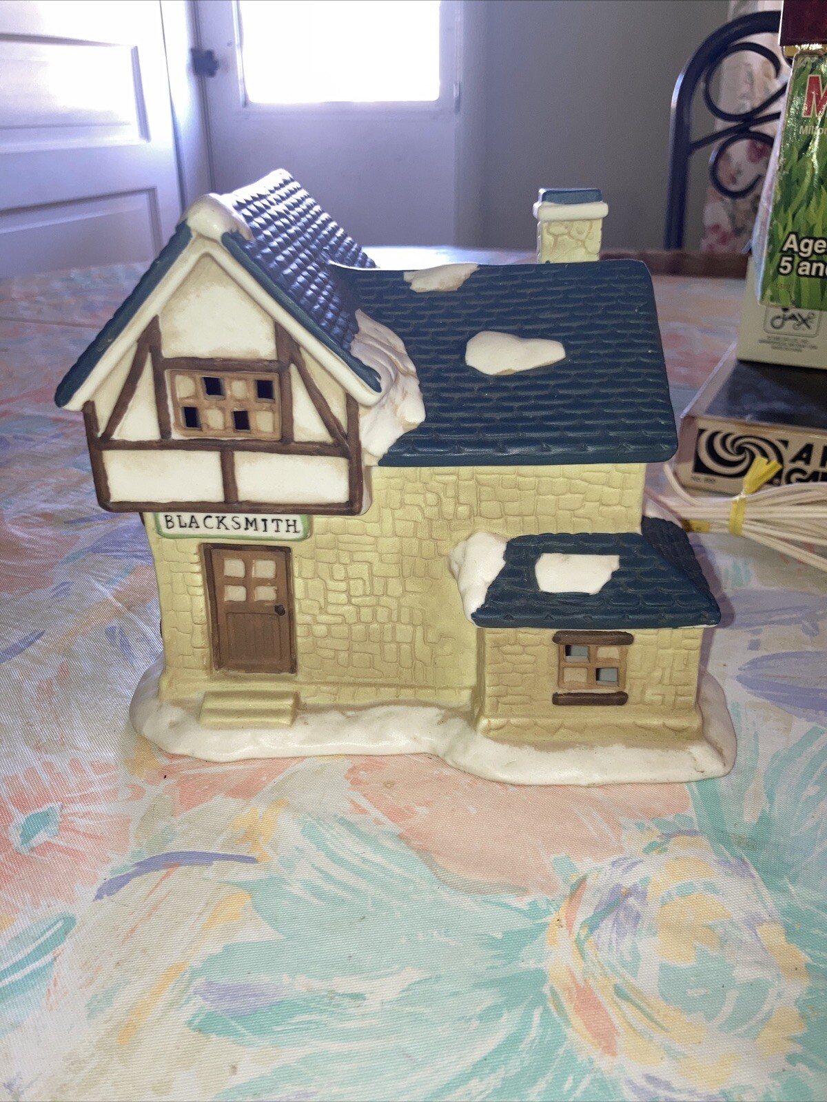 Holiday Expression- Blacksmith Shop – Porcelain Lighted House – Christmas