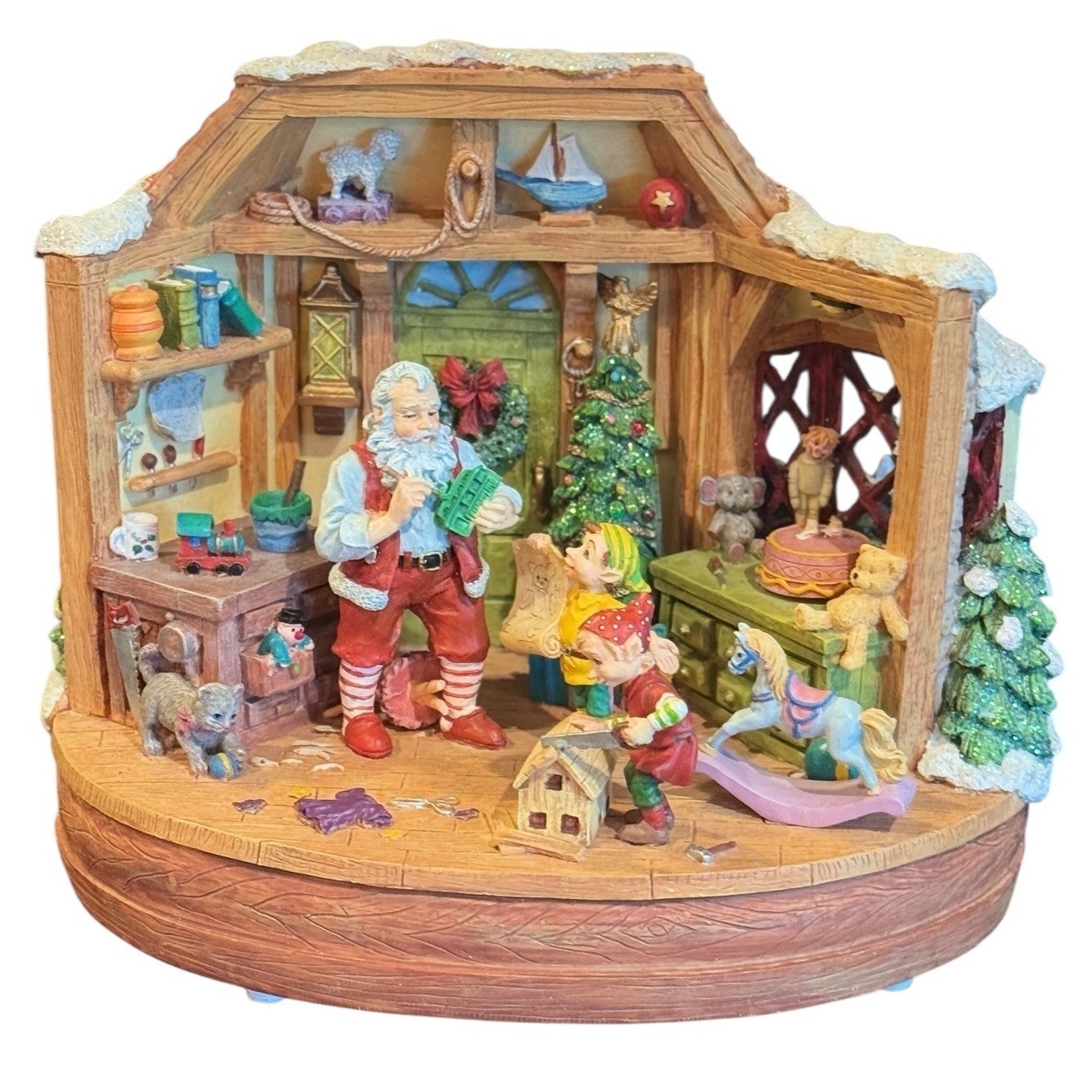 San Francisco Music Box Co Santa Workshop Musical Figurine Bill Cleaver 394607