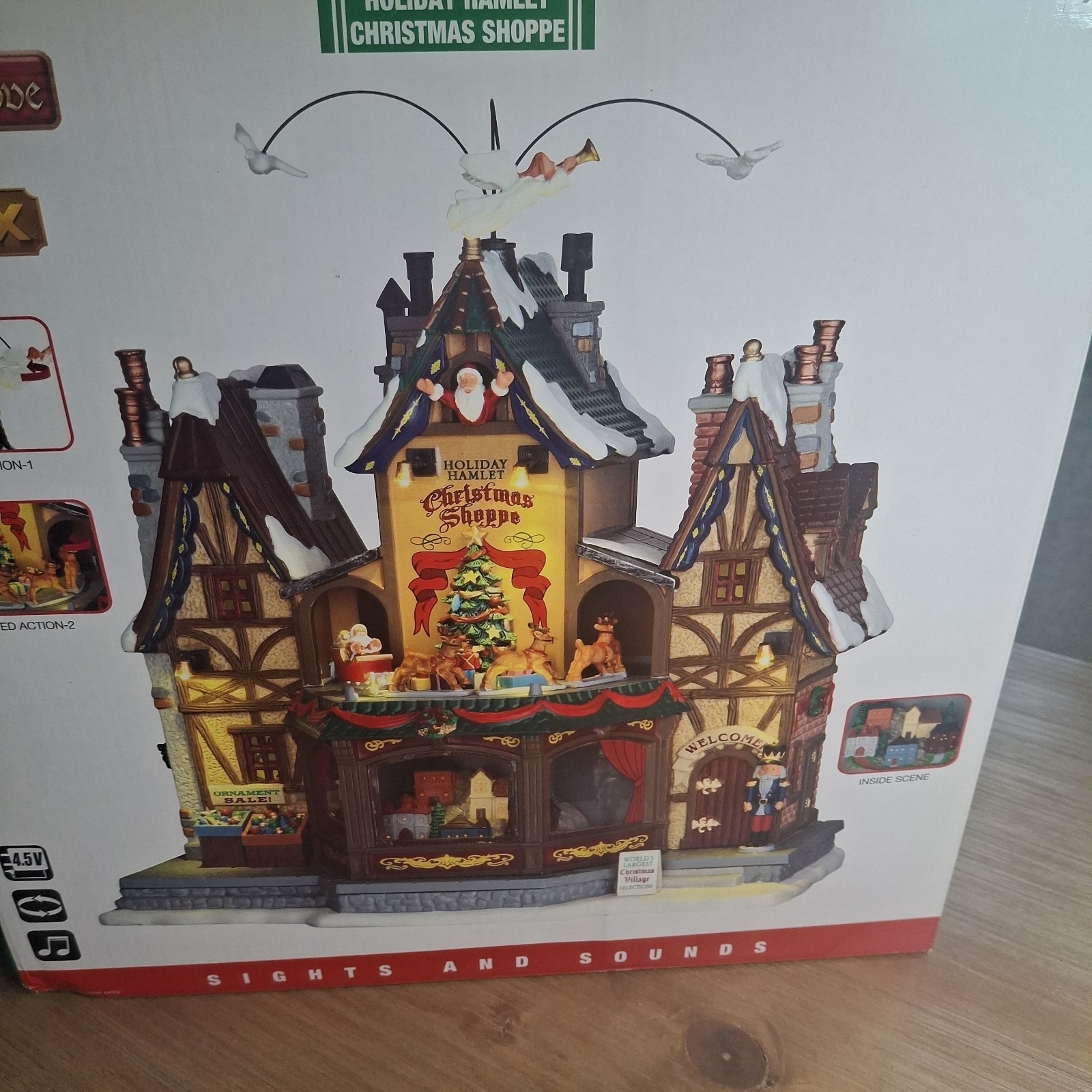 Lemax Coventry Cove Holiday Hamlet Christmas Shoppe 75297 Animated Sights Sound