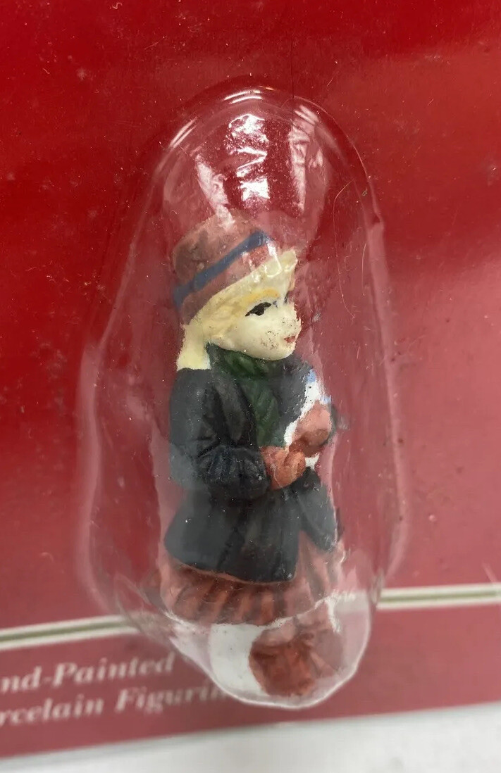 Dickens Collectables Christmas Village Accessory GIRL FIGURINE Dollhouse F13