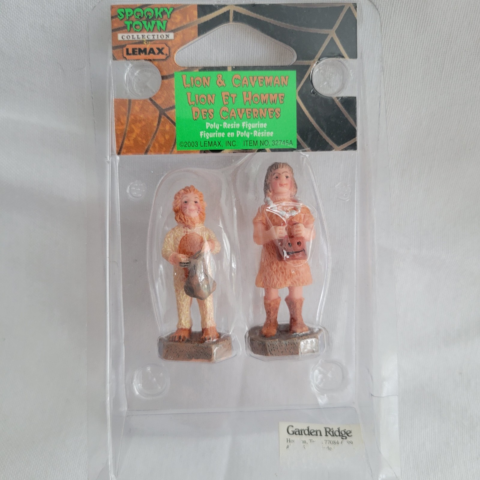 Lot VTG Lemax Spooky Town Figure Mummy Princess Werewolf Lion Caveman Halloween
