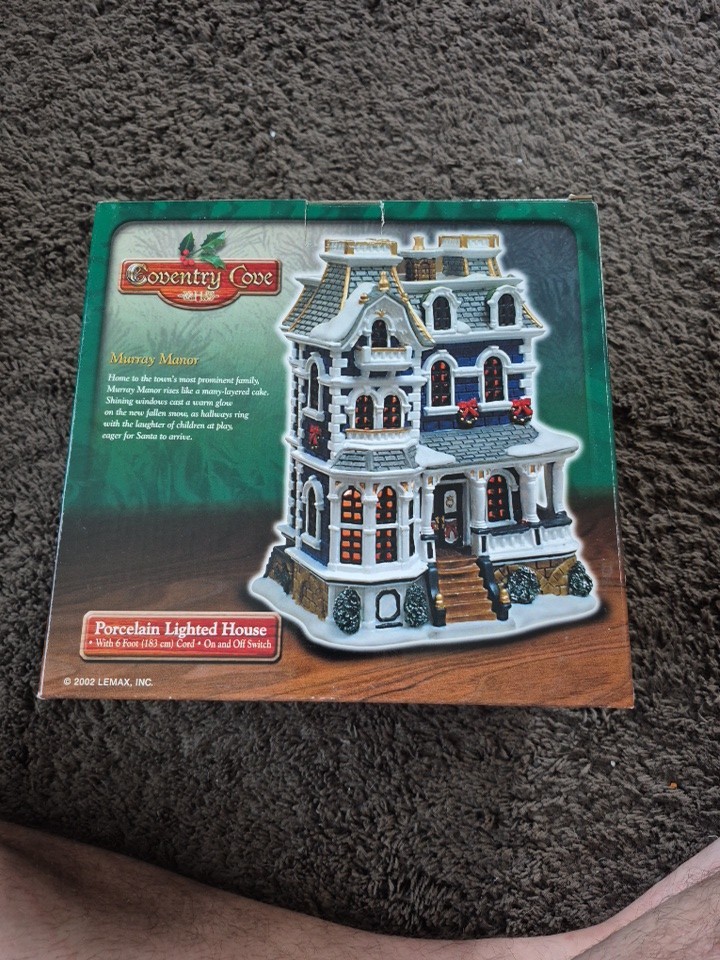 New Lemax Christmas Village 2002 Building Coventry Cove Murray Manor