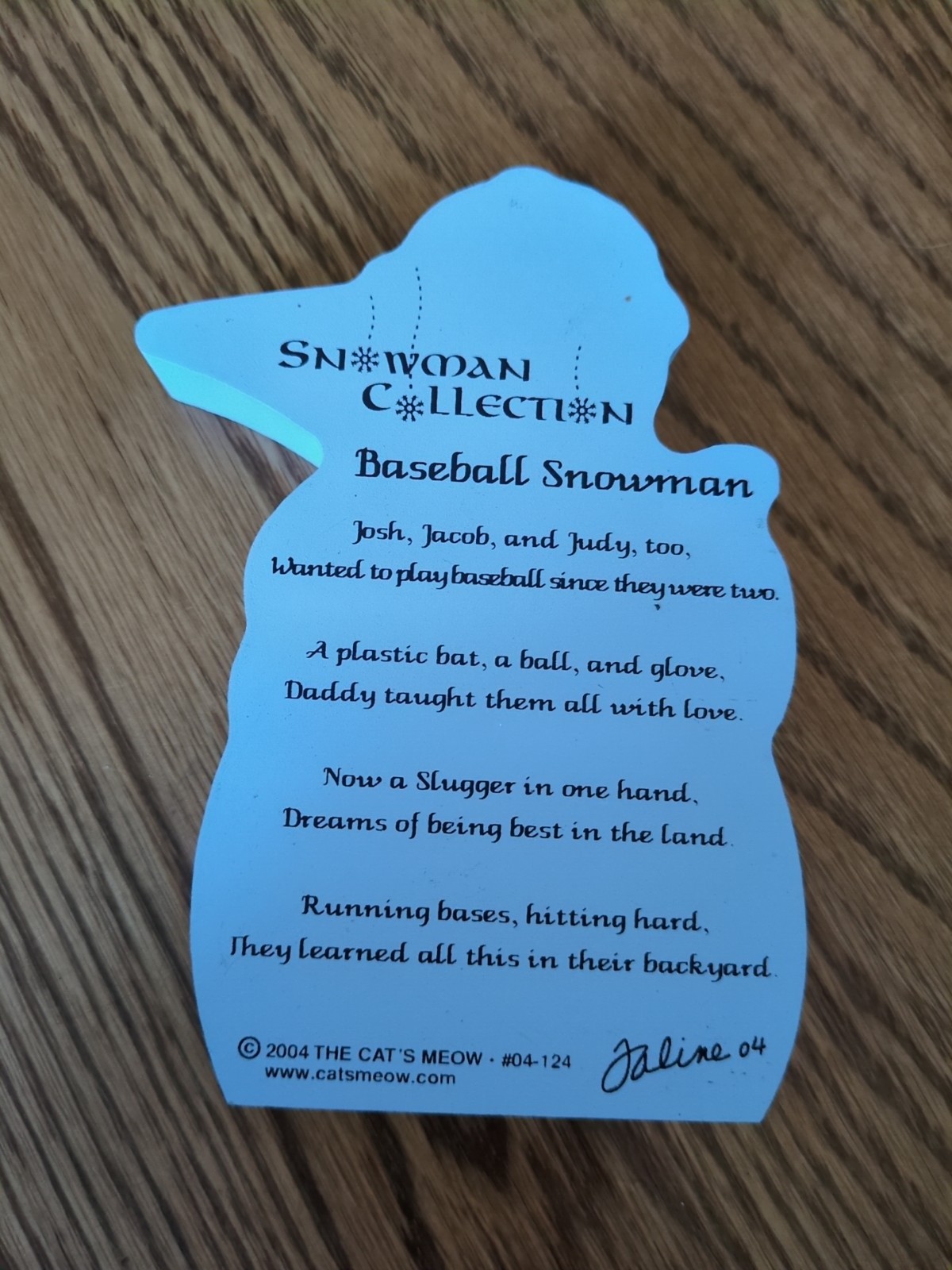 Snowman Collection Cat’s Meow lot Of 5 Get Well Baseball DC Bird Watch Angelic