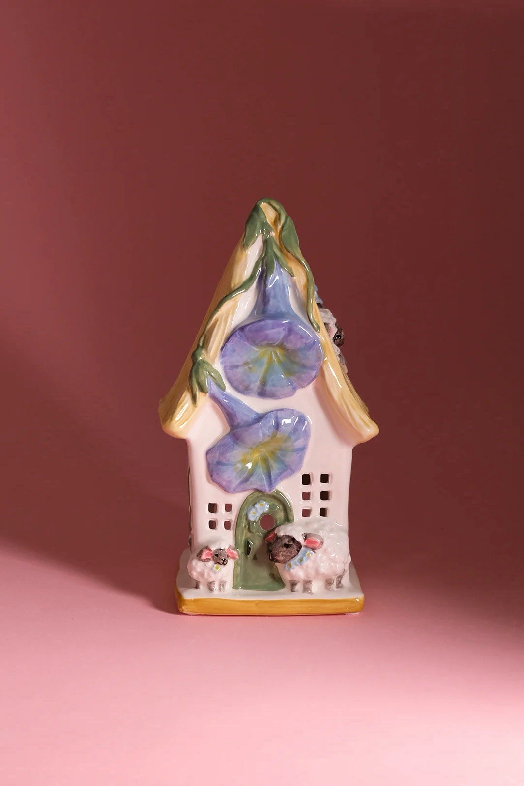 Blue Sky Clayworks LAMBKINS LANE Easter Candle House Morning Glory NEW 2025 Cute