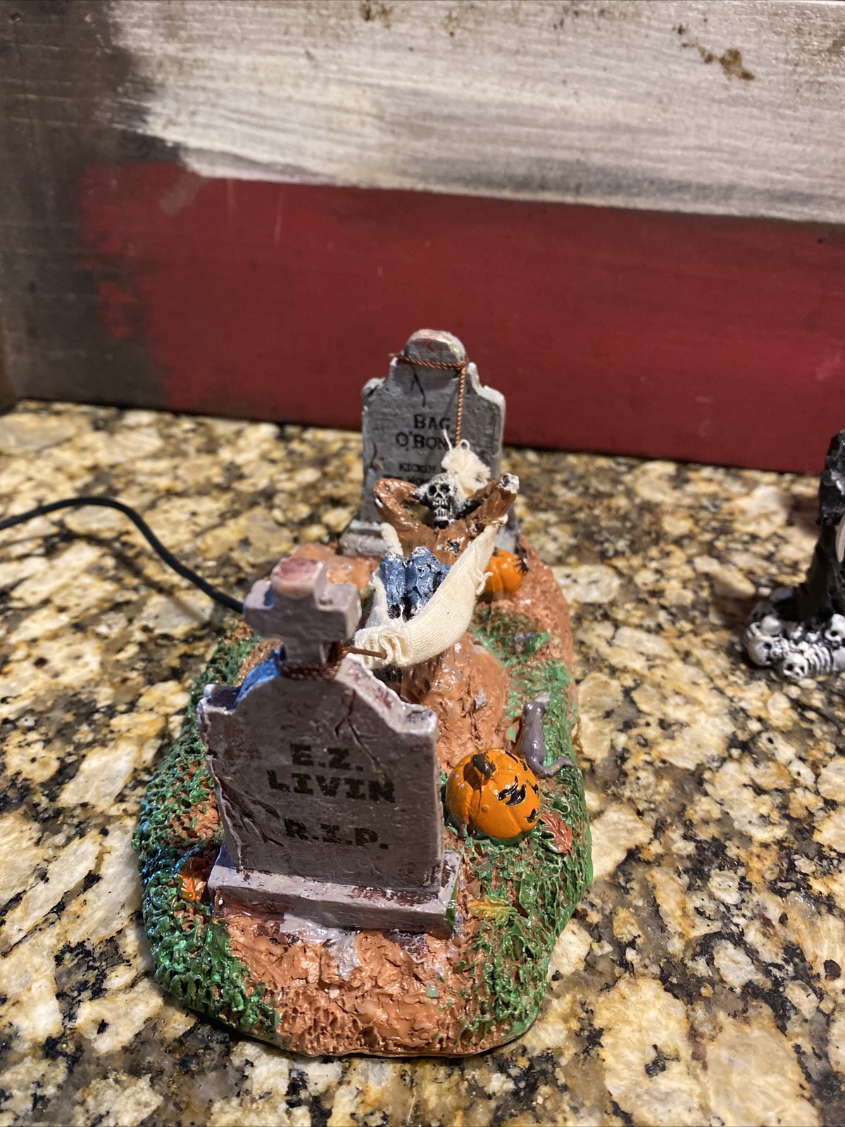 Lemax 24461 BAG O’BONES Spooky Town Animated Plus Three Other Accessories