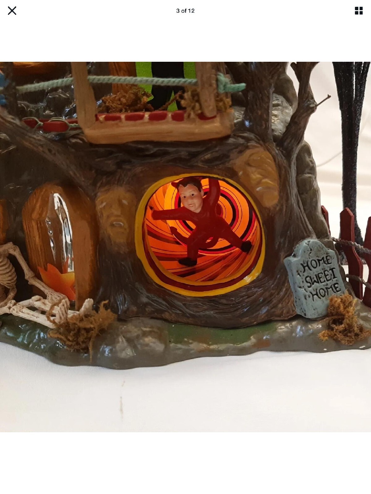 Dept 56 Halloween Village ~ HAUNTED FUN HOUSE Gift Set (Motion & Sound) ~ #55094