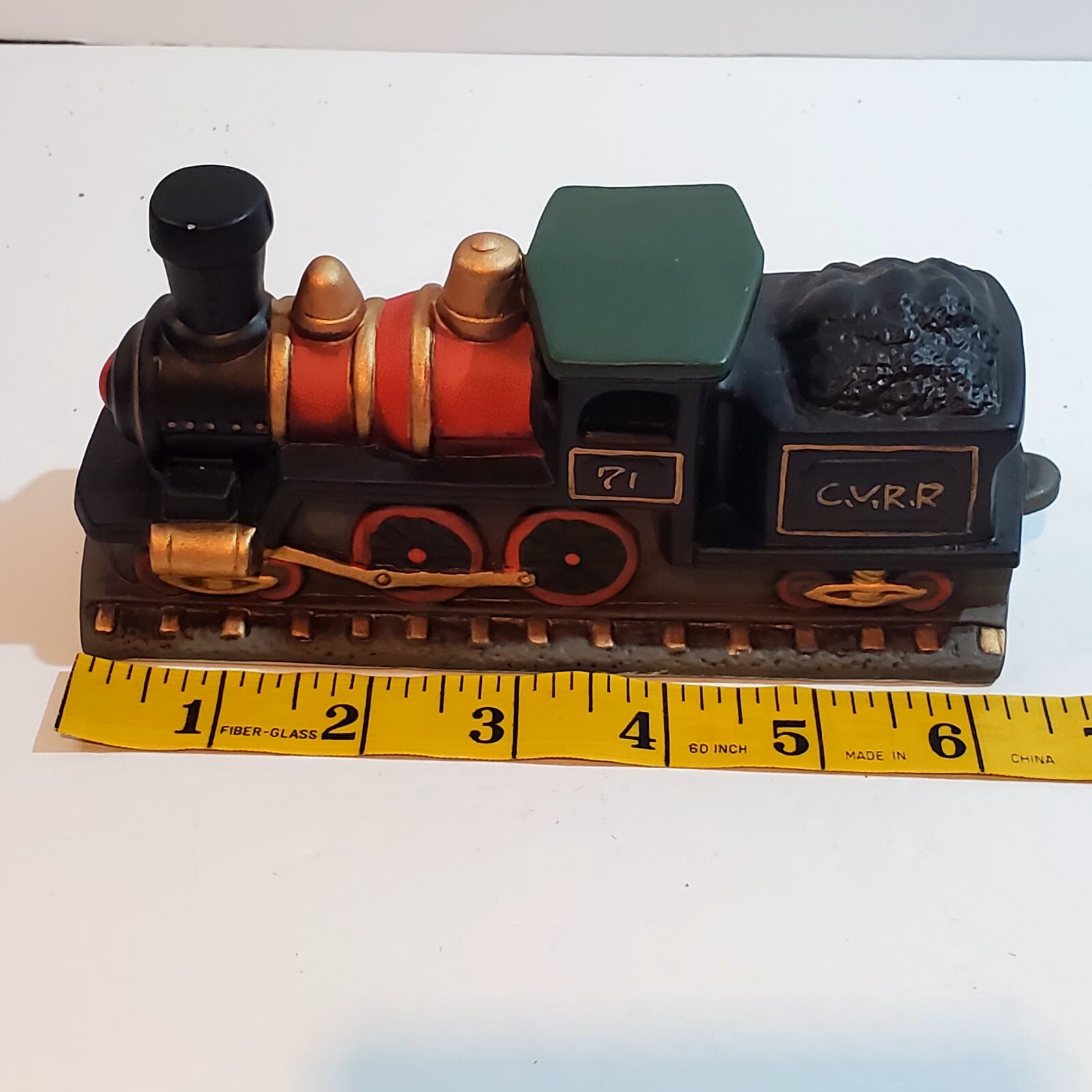 Vintage 1989 Lefton Christmas Colonial Village 3 piece Flyer Train Set 07125