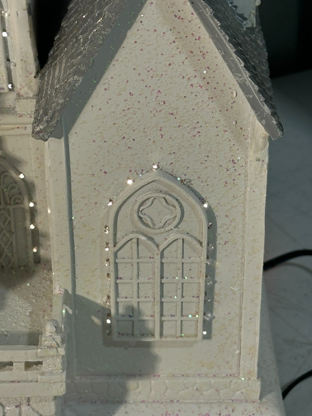 Season of Glory Fiber Optic Lighted Church Christmas Village Nativity Boxed