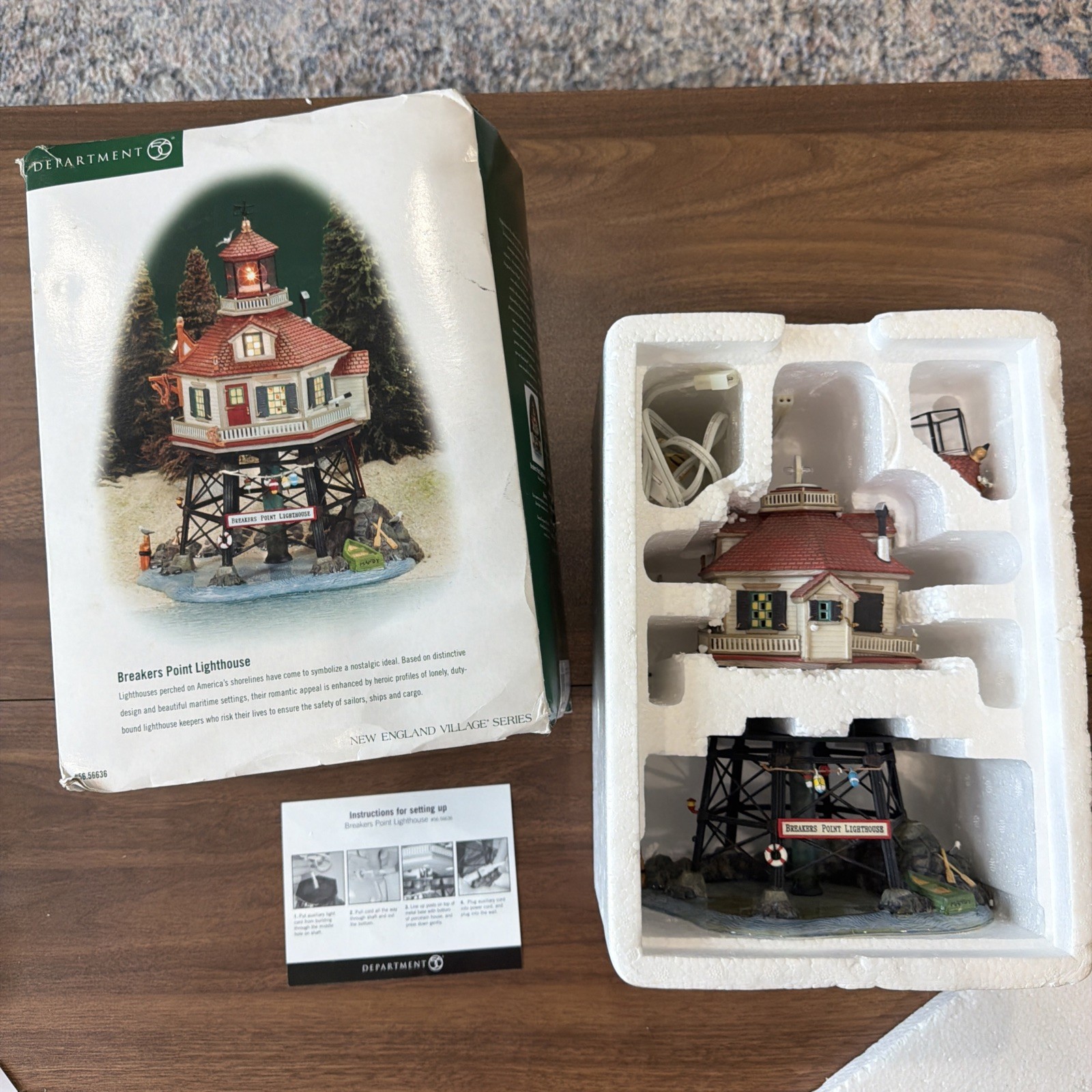 Department 56 New England Series – Breakers Point Lighthouse Tested!