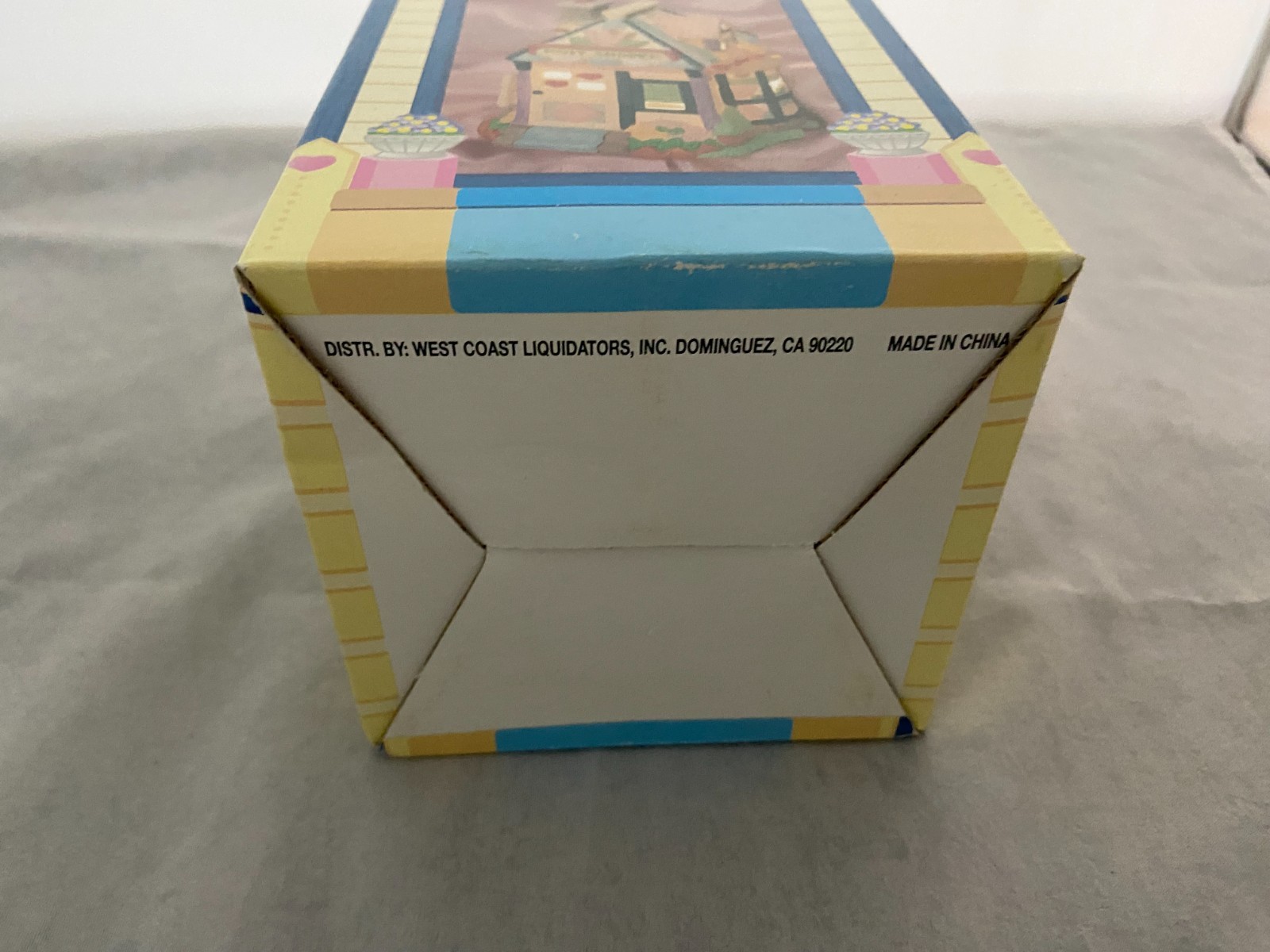 Vintage County House Porcelain Lighted House Knit Shoppe Original Box No Light