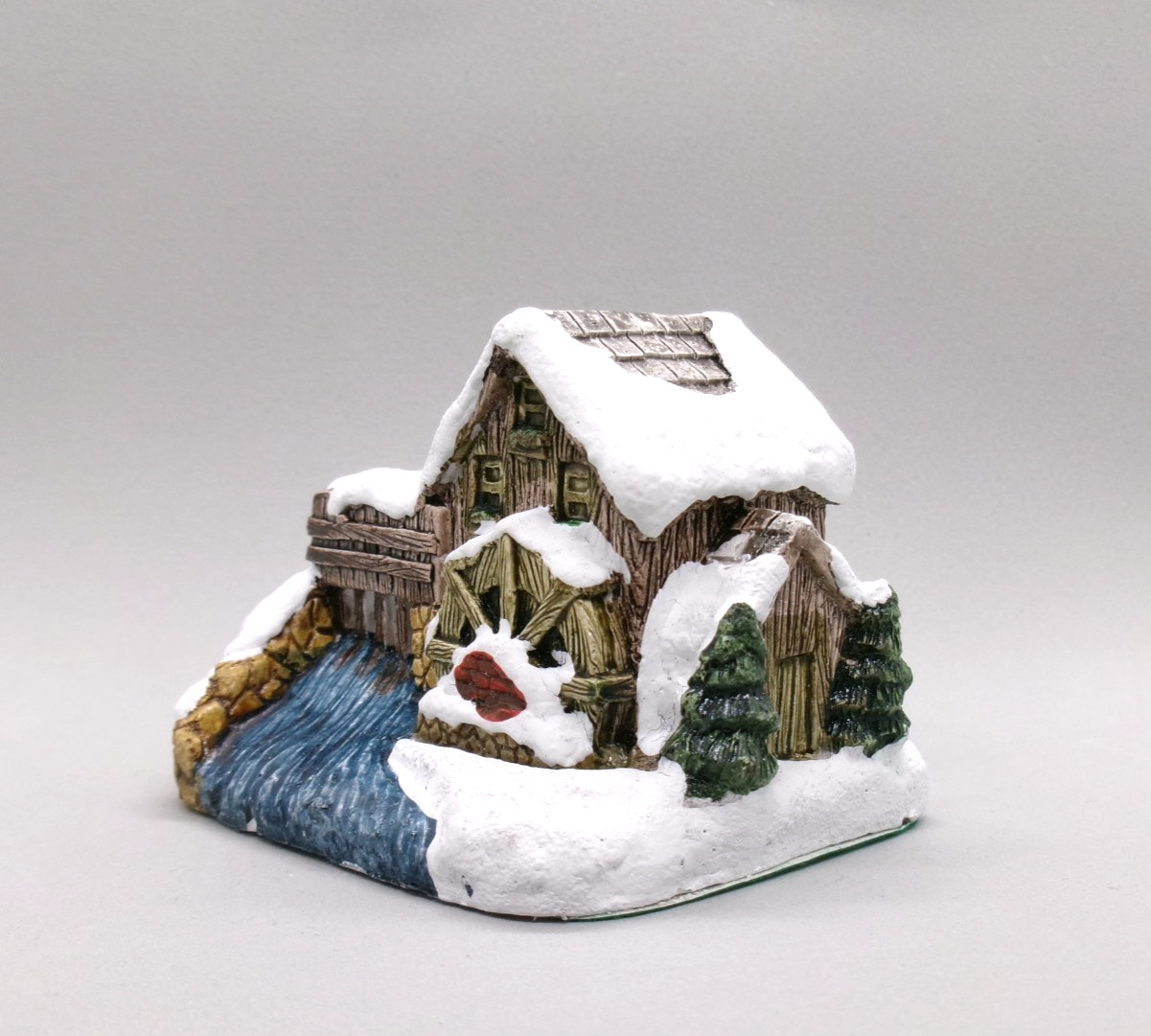 Vintage RSVP Grist Mill American Rustic Series Country Christmas Cottage 1989