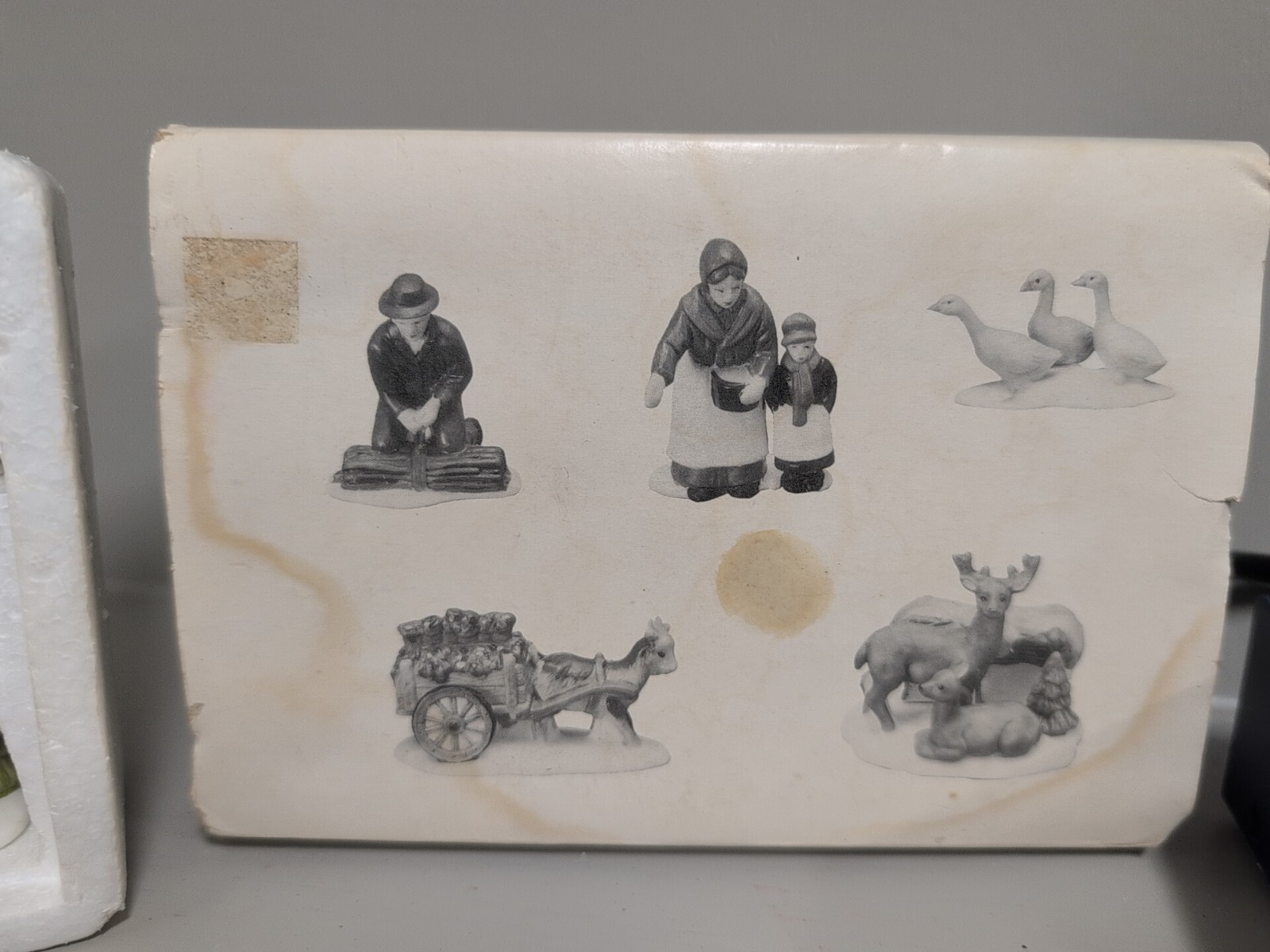 Dept 56, Heritage Village Collection, #5901-3, Farm People & Animals, 5 Set-New
